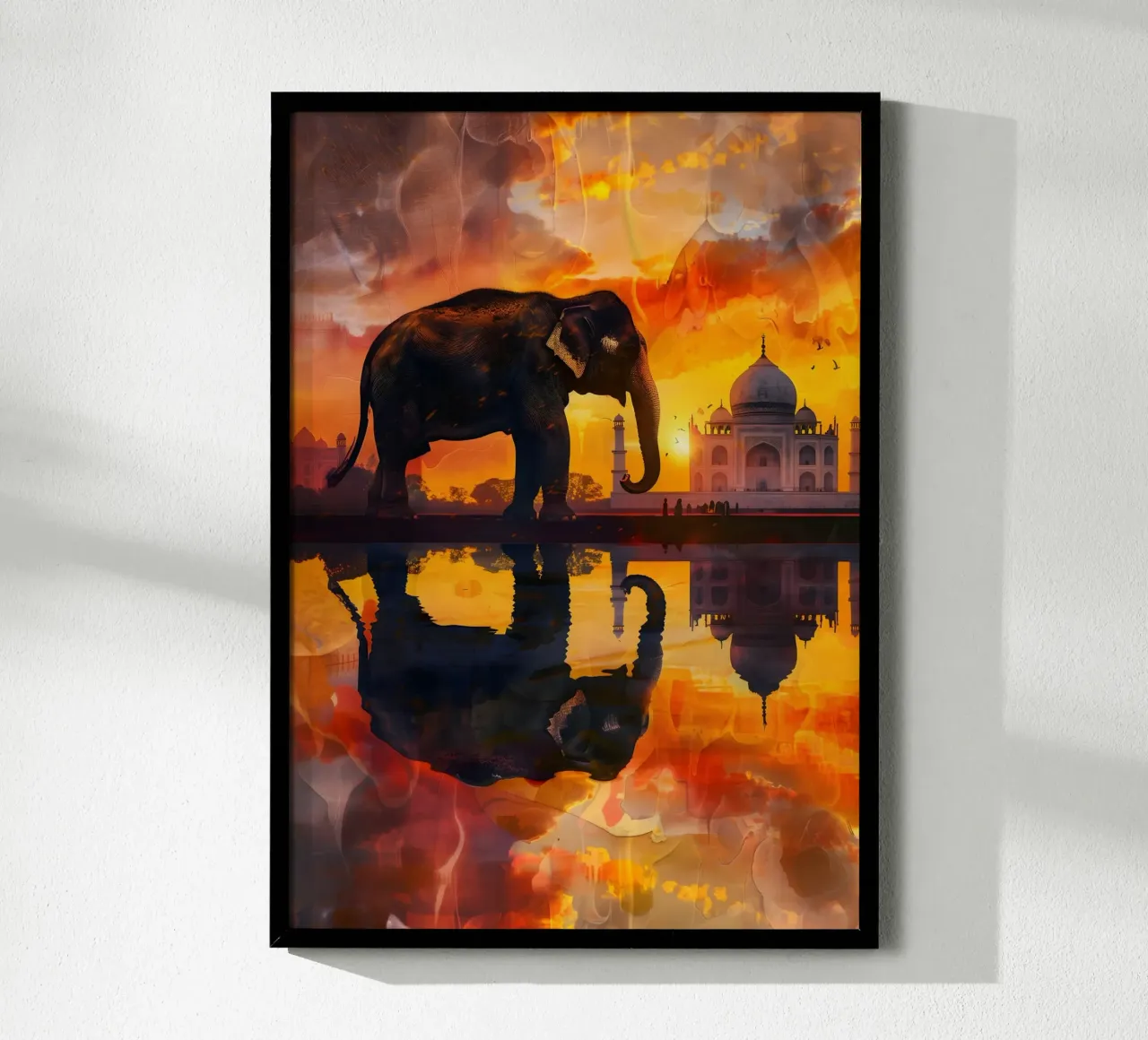 Elefante Taj Mahal arte mistica e fantastica poster da WILD ART