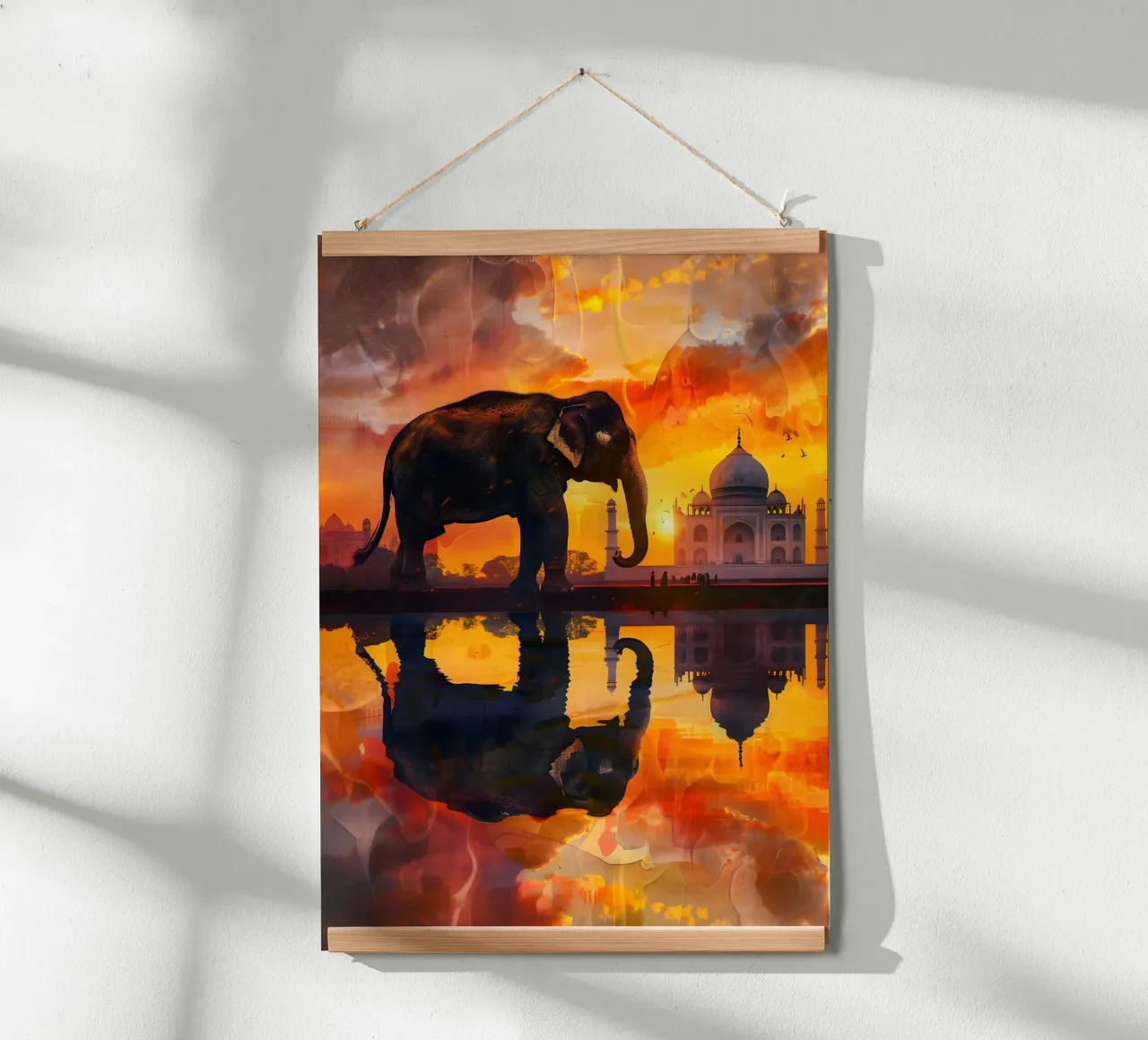 Elefante Taj Mahal arte mistica e fantastica poster da WILD ART