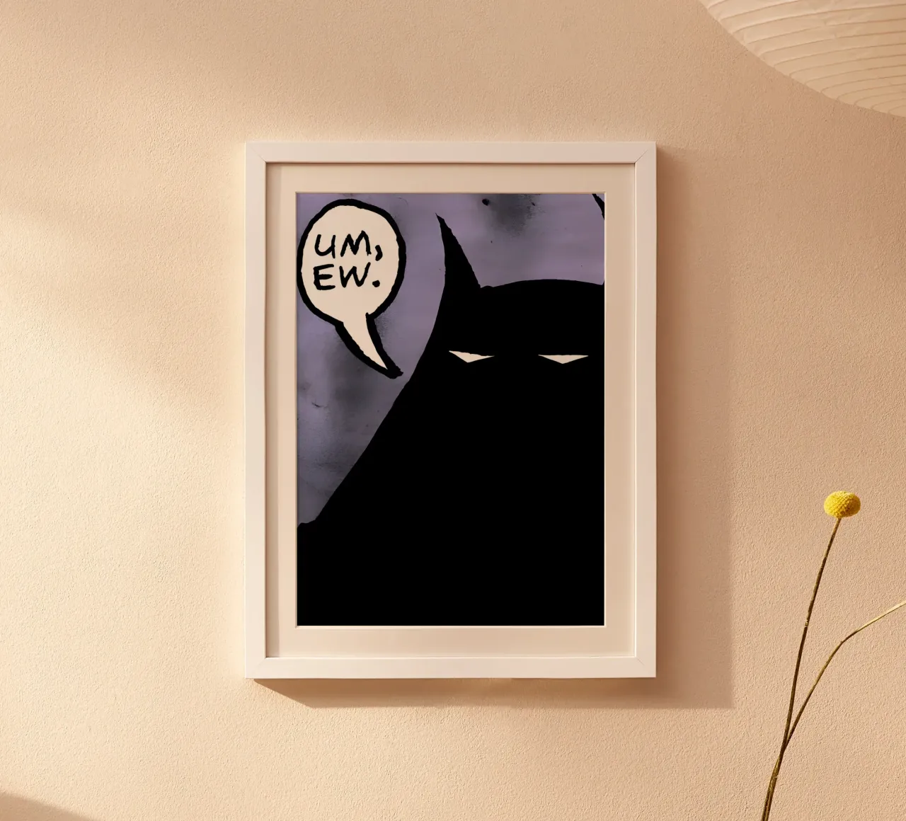 UM, EW poster con telaio in alluminio da Low poly art