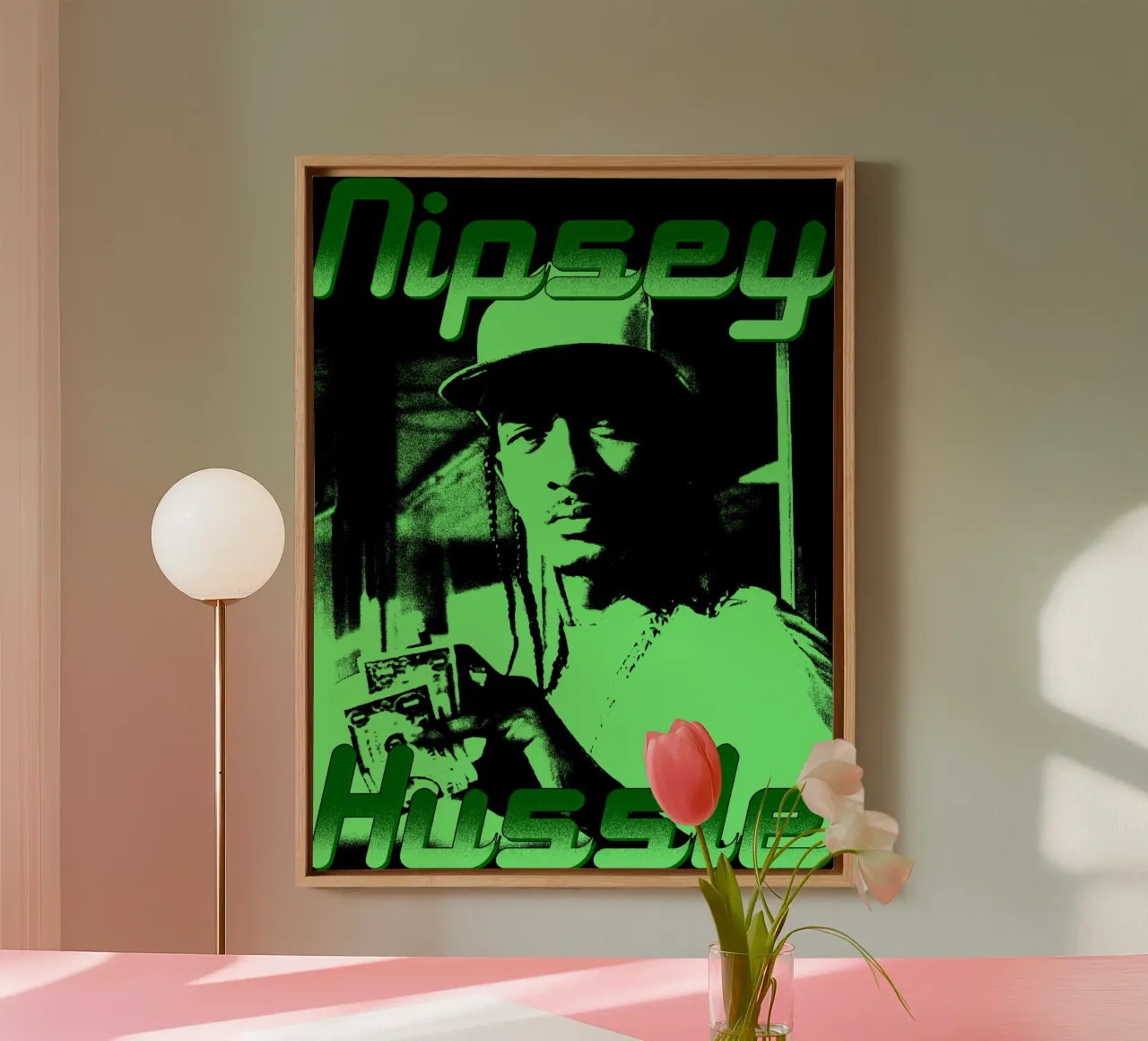 Miglior rapper Nipsey Husslee tela con Cornice a cassetta da sophielouise.designs