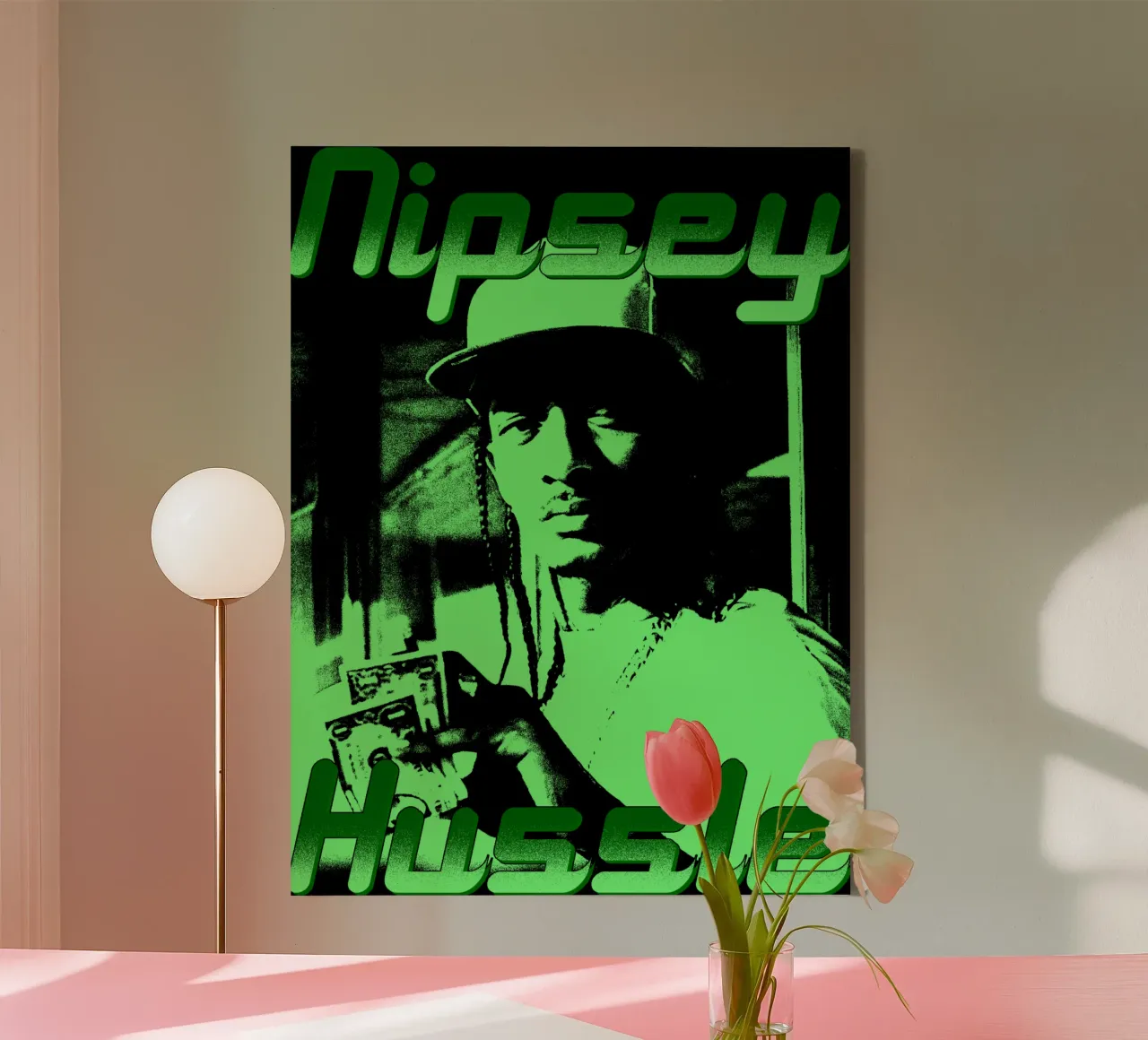 Miglior rapper Nipsey Husslee tela con Cornice a cassetta da sophielouise.designs