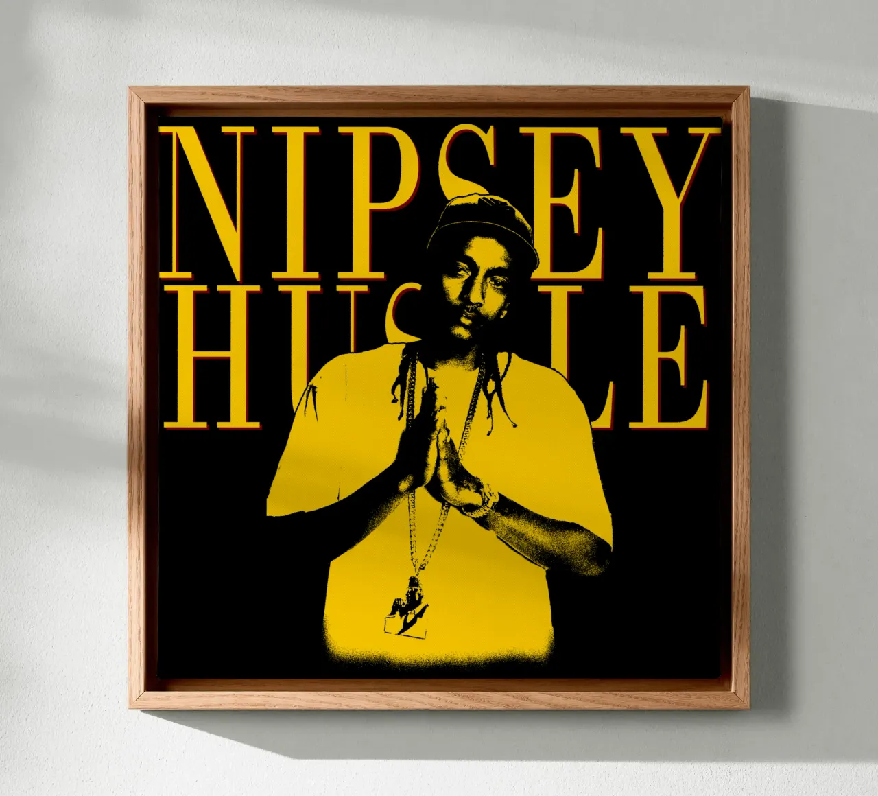 Stile Rapper Nipsey Hussle tela con Cornice a cassetta da sophielouise.designs