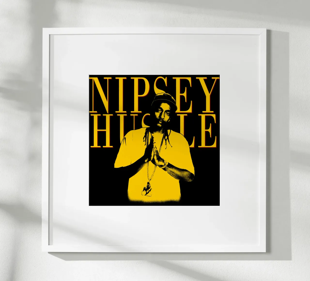 Le rappeur Nipsey Hussle poster avec cadre en aluminium de sophielouise.designs