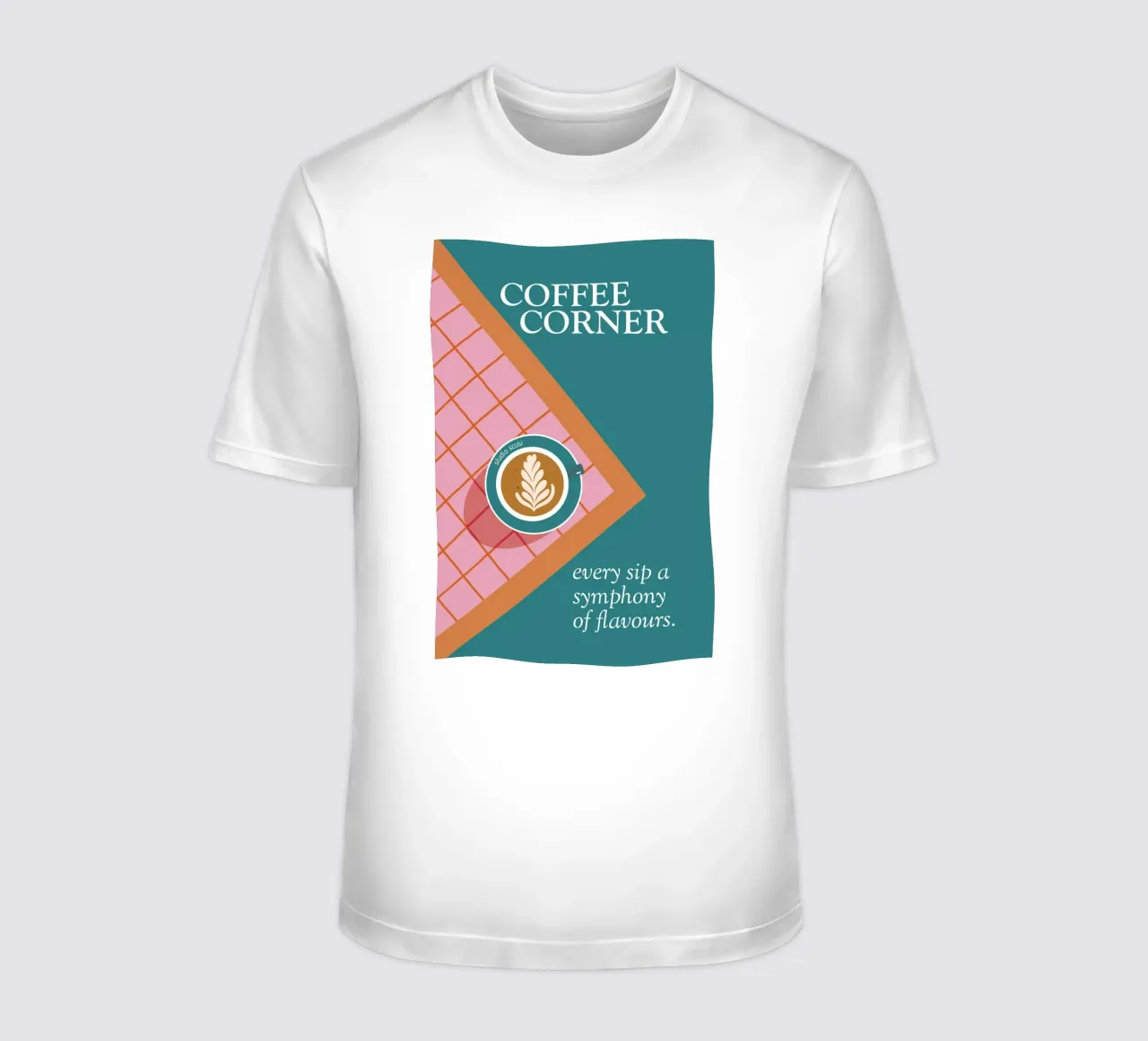 Coffee Corner - Latte Art and Tiles t-shirt da studio scusi