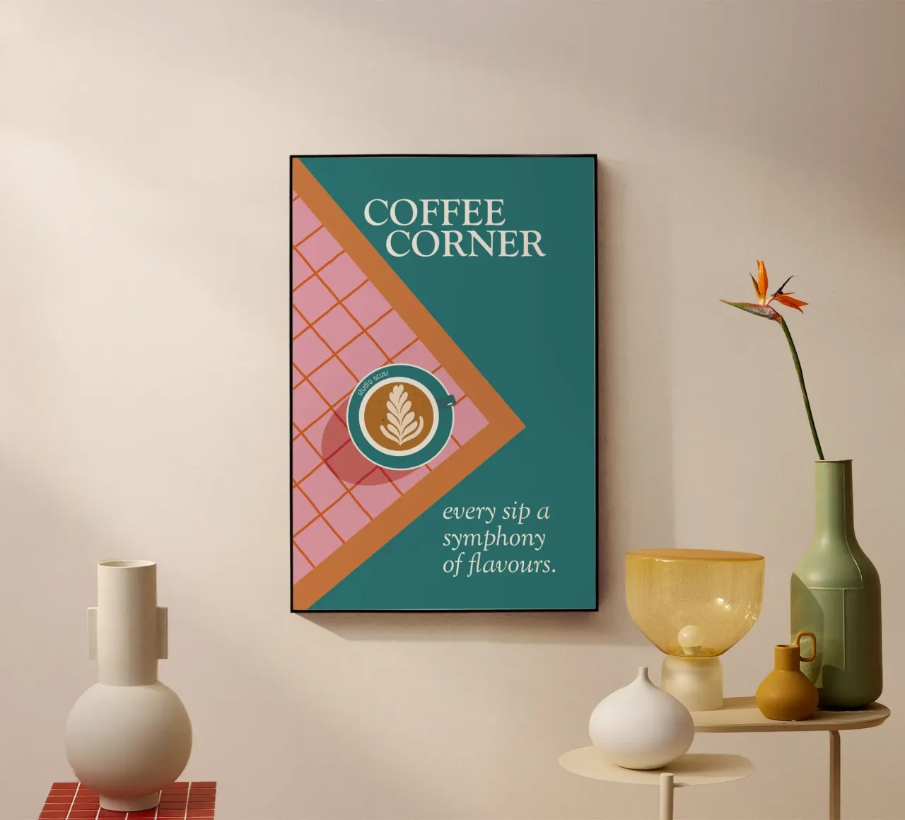 Coffee Corner - Latte Art and Tiles plexiglass da studio scusi