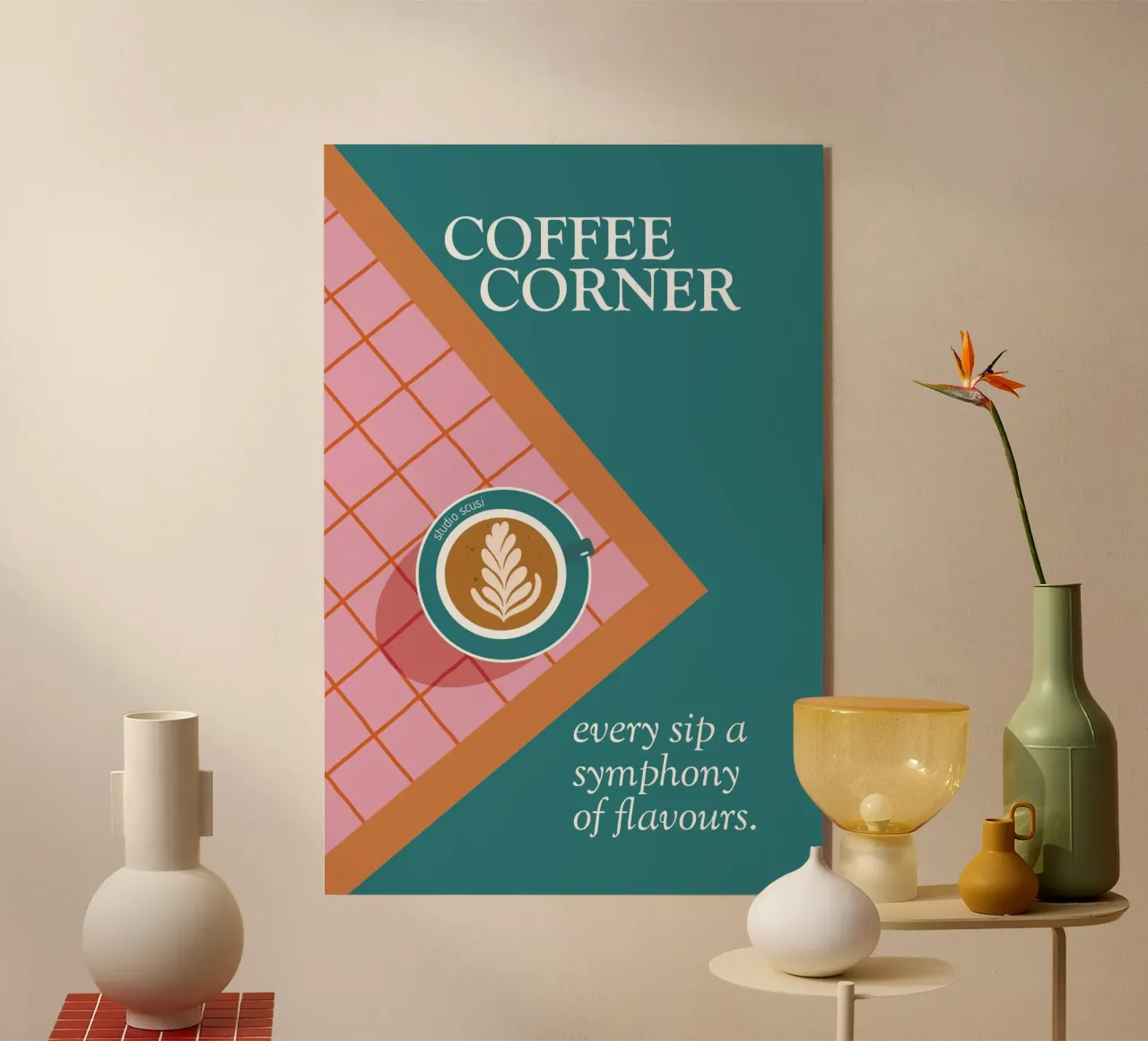 Coffee Corner - Latte Art and Tiles plexiglass da studio scusi