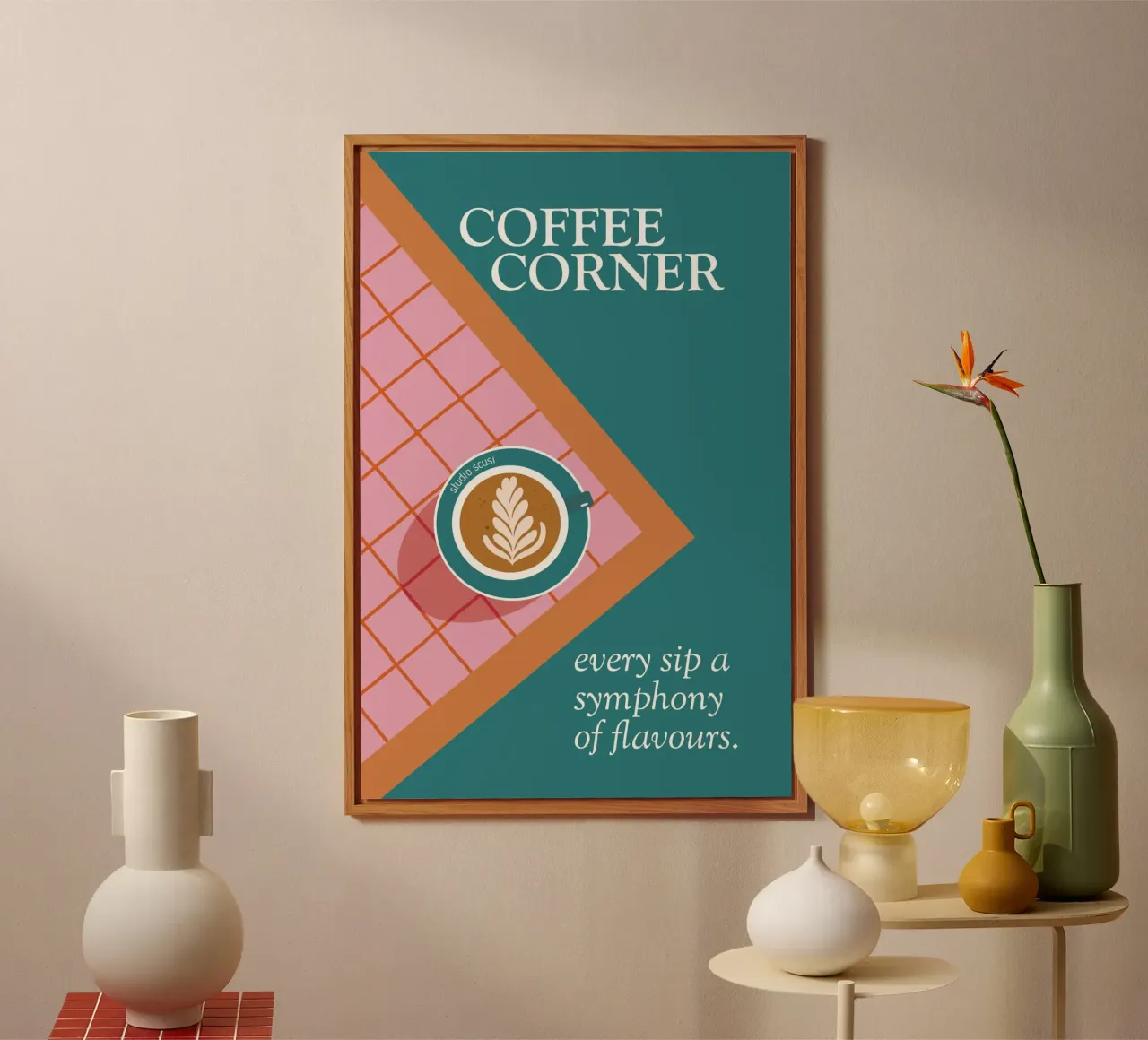 Coffee Corner - Latte Art and Tiles alluminio dibond da studio scusi
