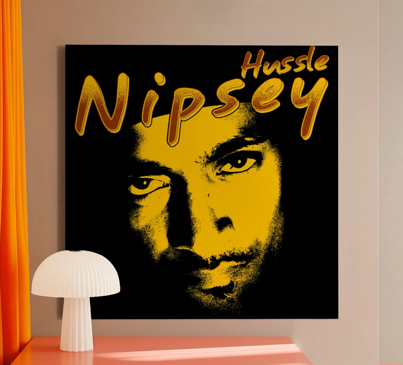 Nipsey Hussle rapper degli anni '90 tela con Cornice a cassetta da sophielouise.designs