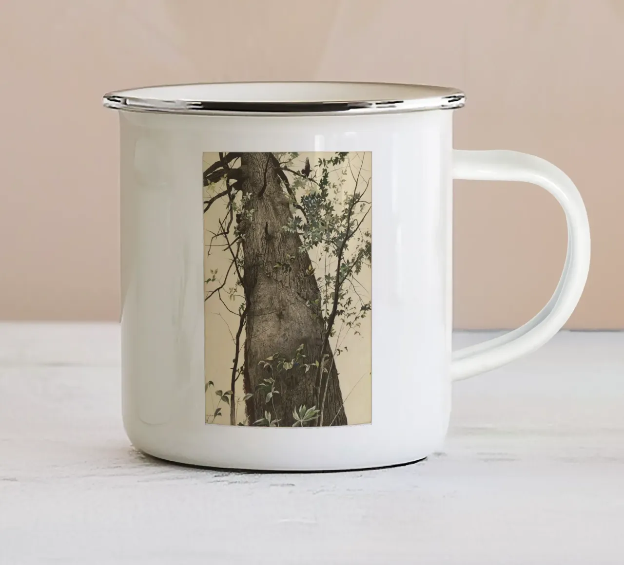 watercolor tazza in smalto da vintageshop