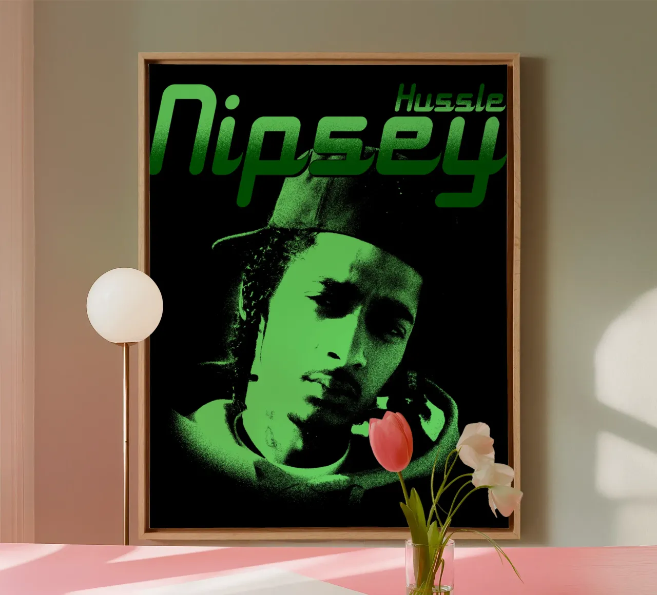 Nipsey Hussle Rapper Leggenda tela con Cornice a cassetta da sophielouise.designs