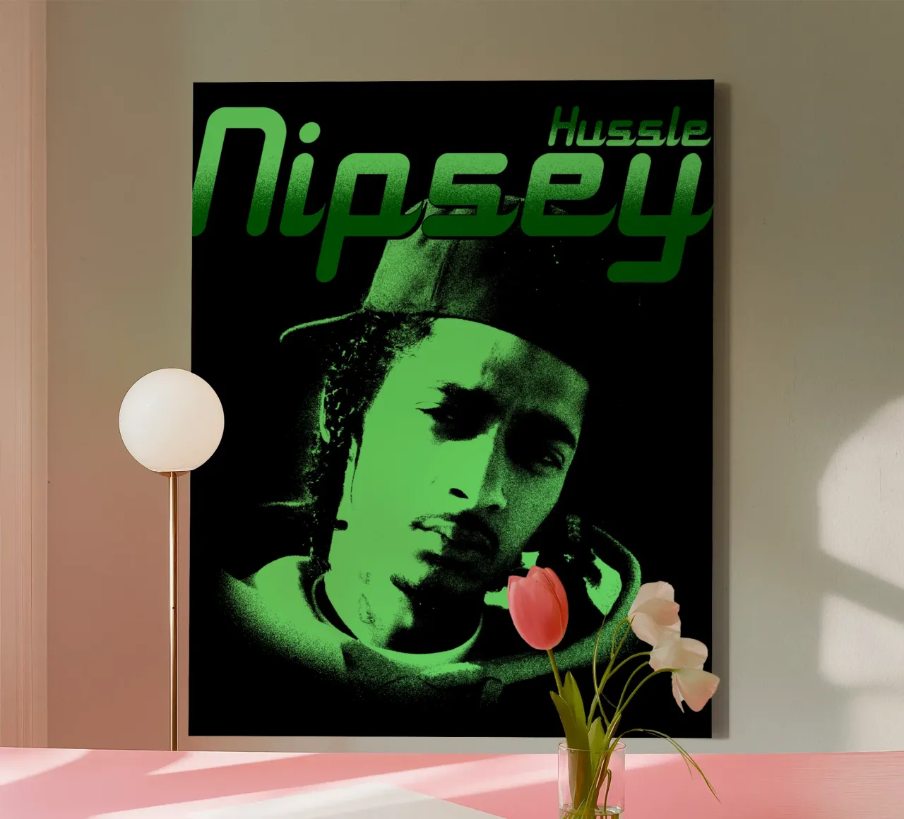 Nipsey Hussle Rapper Leggenda tela con Cornice a cassetta da sophielouise.designs