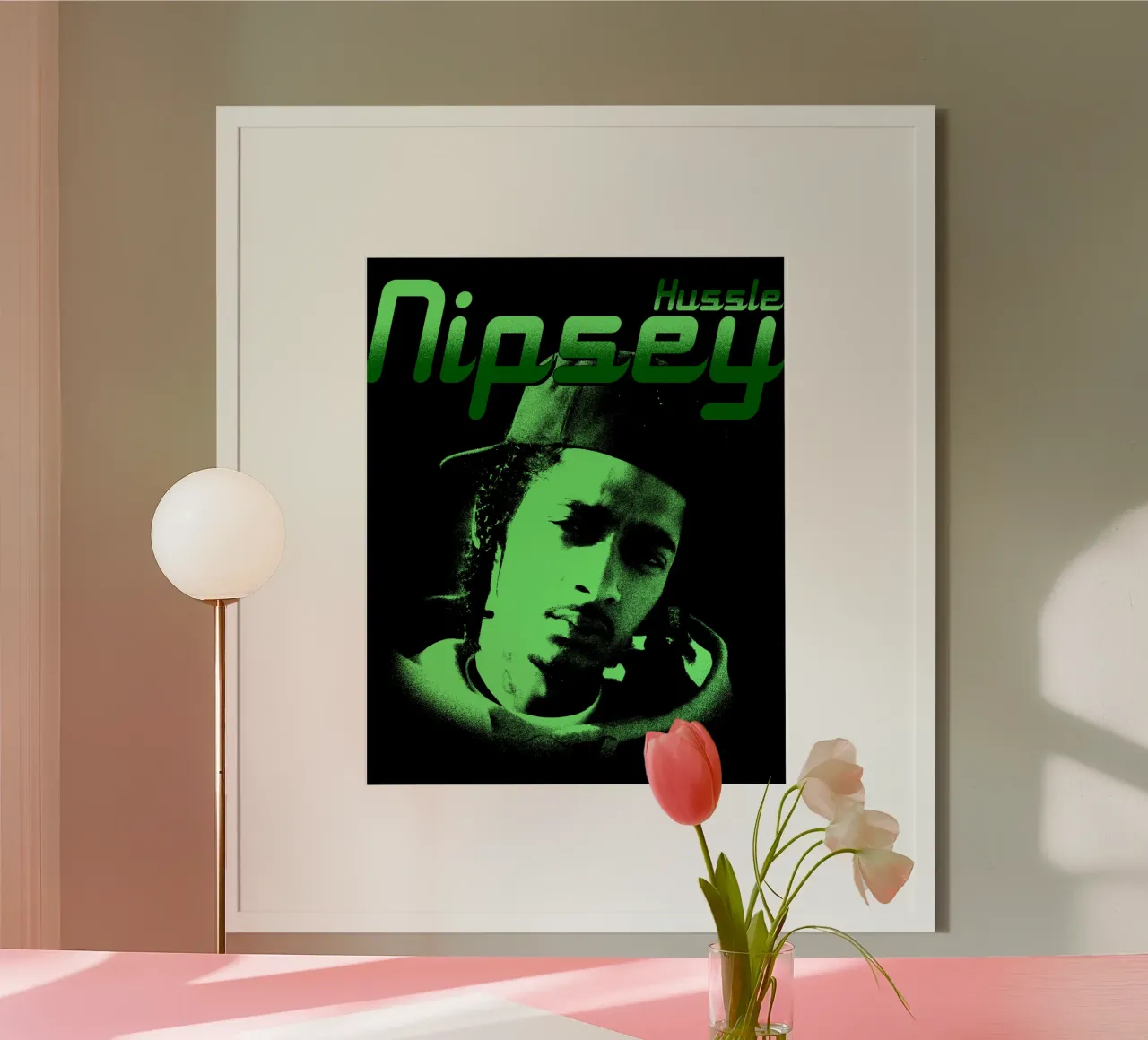 Nipsey Hussle Rapper Legend poster avec cadre en aluminium de sophielouise.designs
