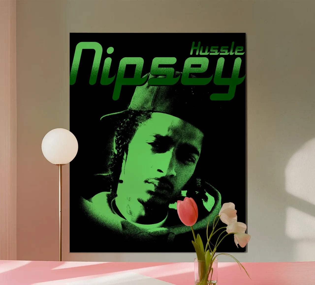 Nipsey Hussle Rapper Legend poster avec cadre en aluminium de sophielouise.designs