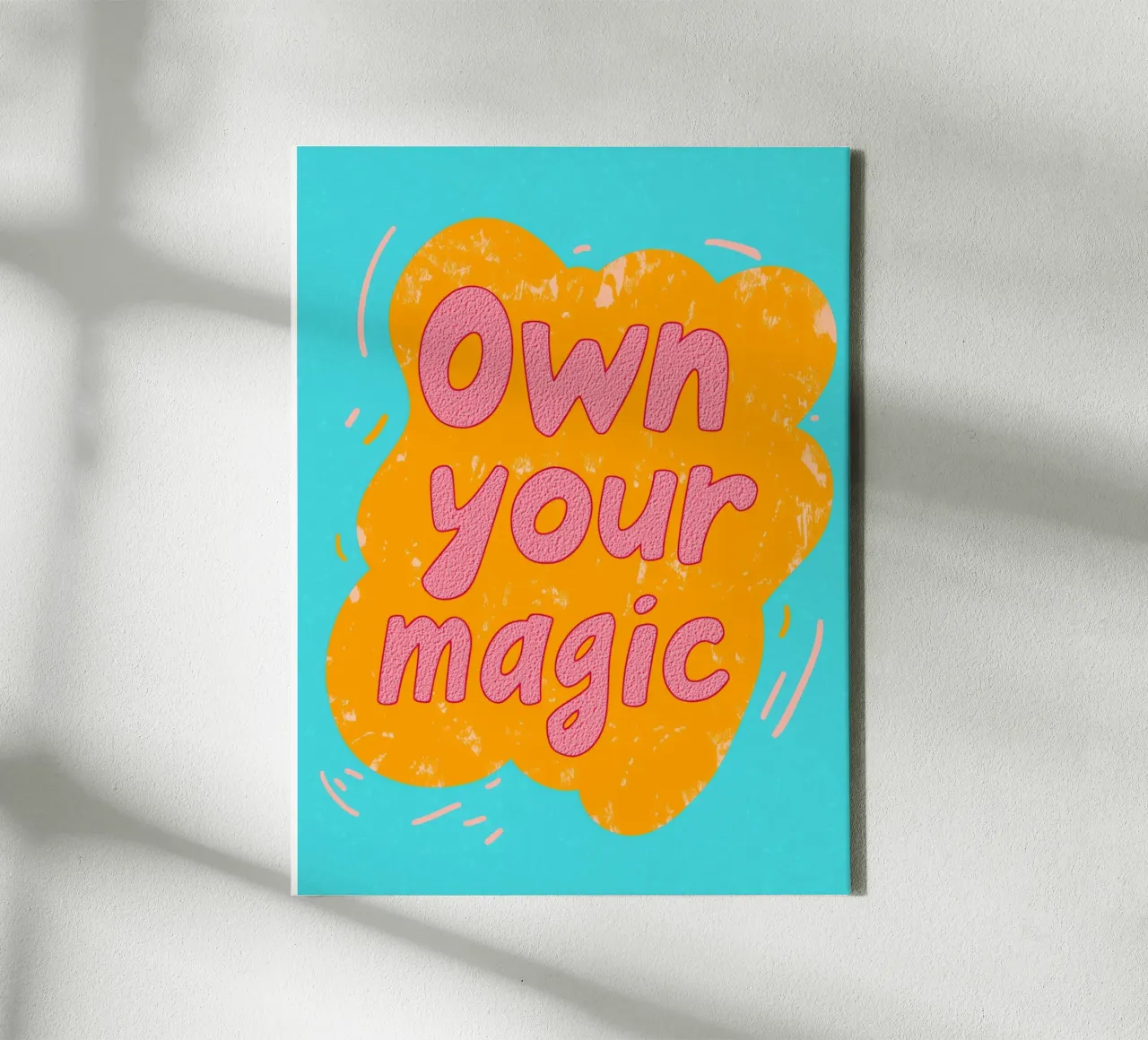 Live your magic canvas with Floater frame by Carinaprint