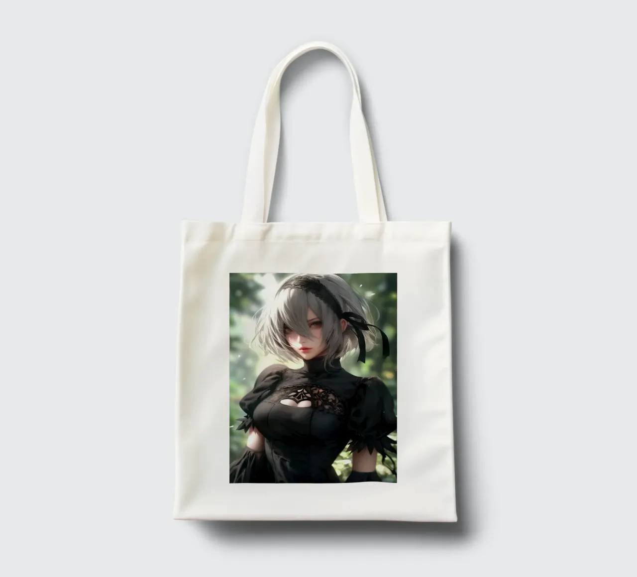 2B Nier Automata borsa in juta da Stellar Creative