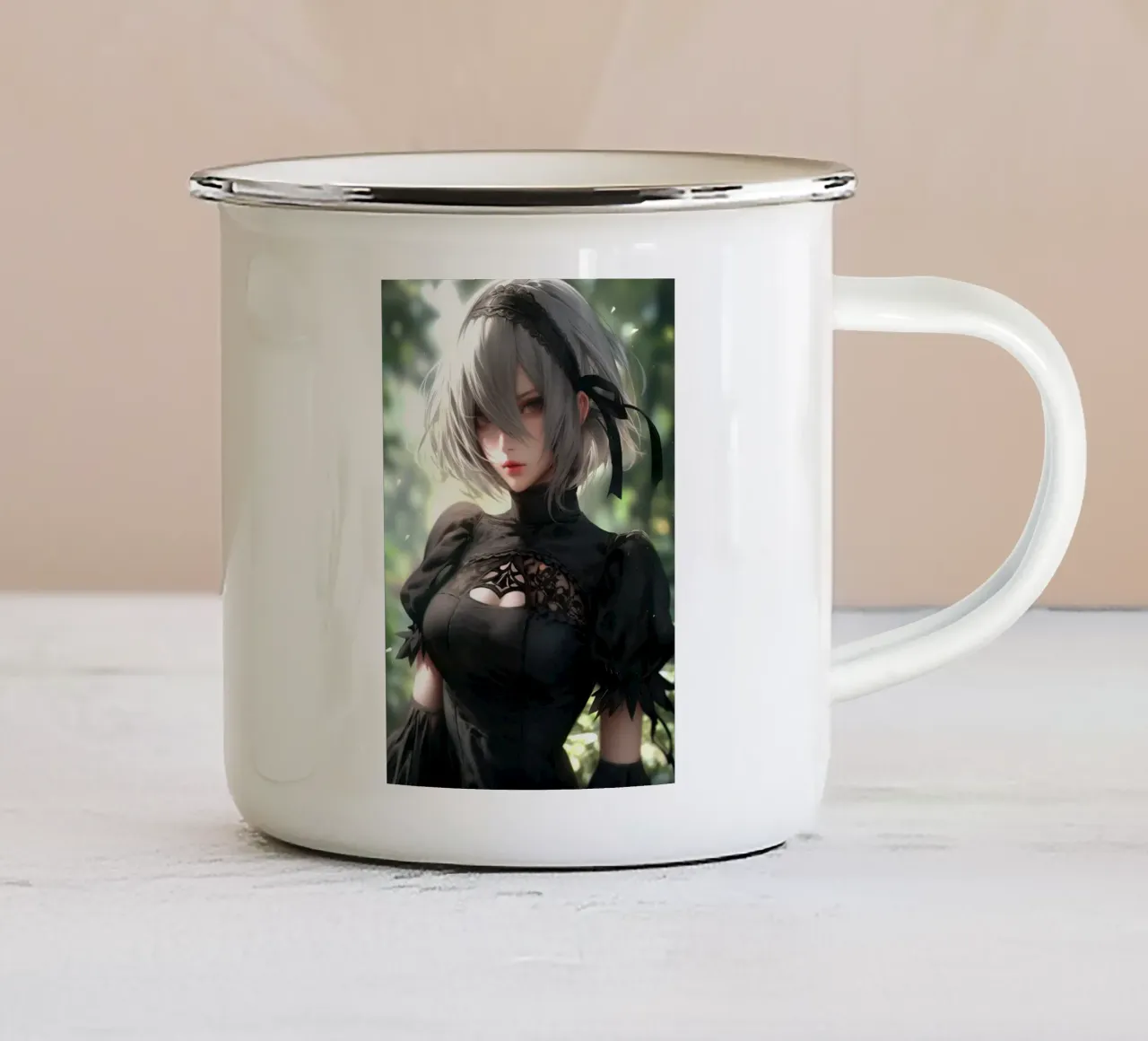 2B Nier Automata tazza in smalto da Stellar Creative