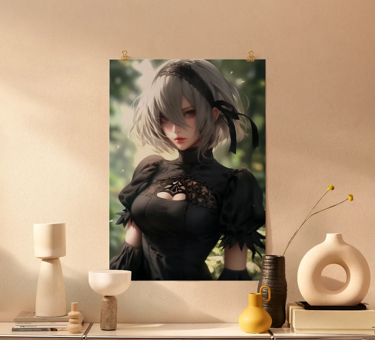 2B Nier Automata poster da Stellar Creative