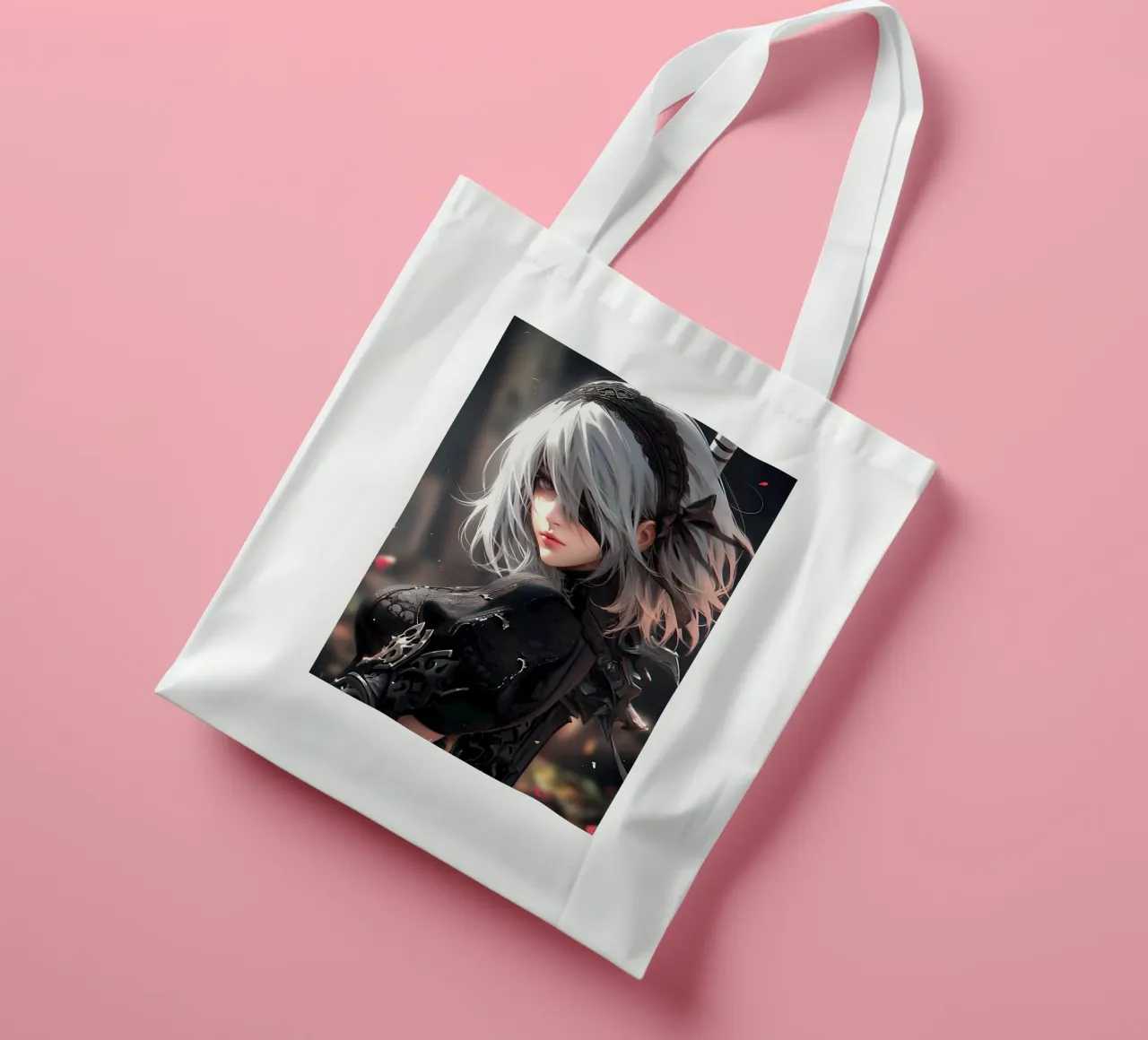 2B Nier Automata borsa in juta da Stellar Creative