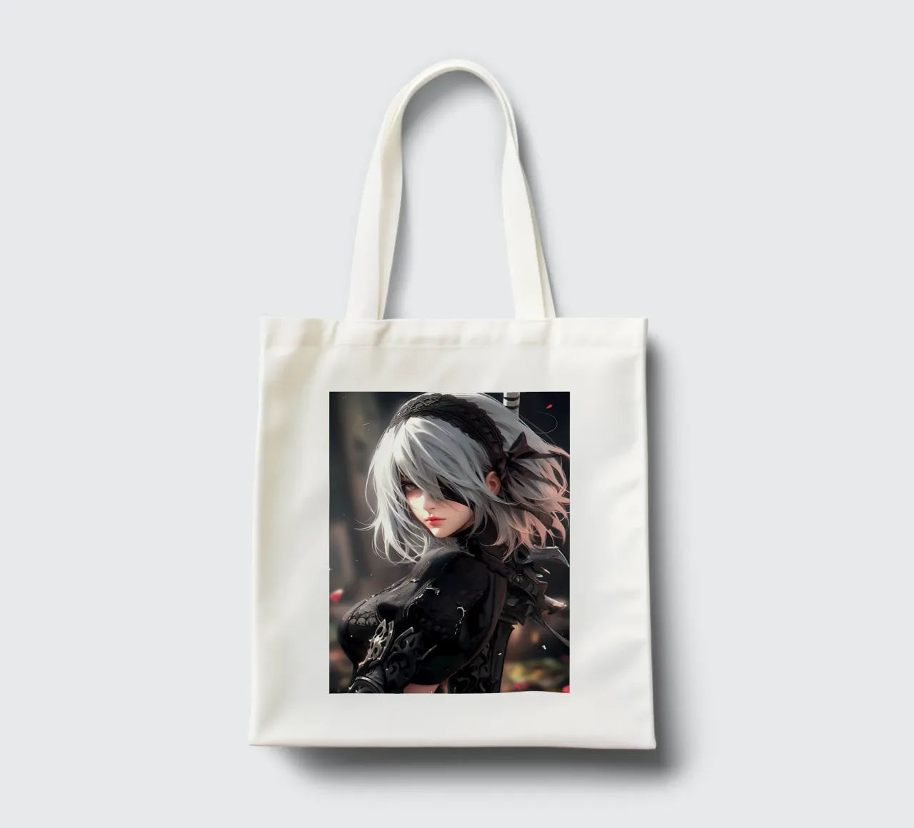 2B Nier Automata borsa in juta da Stellar Creative