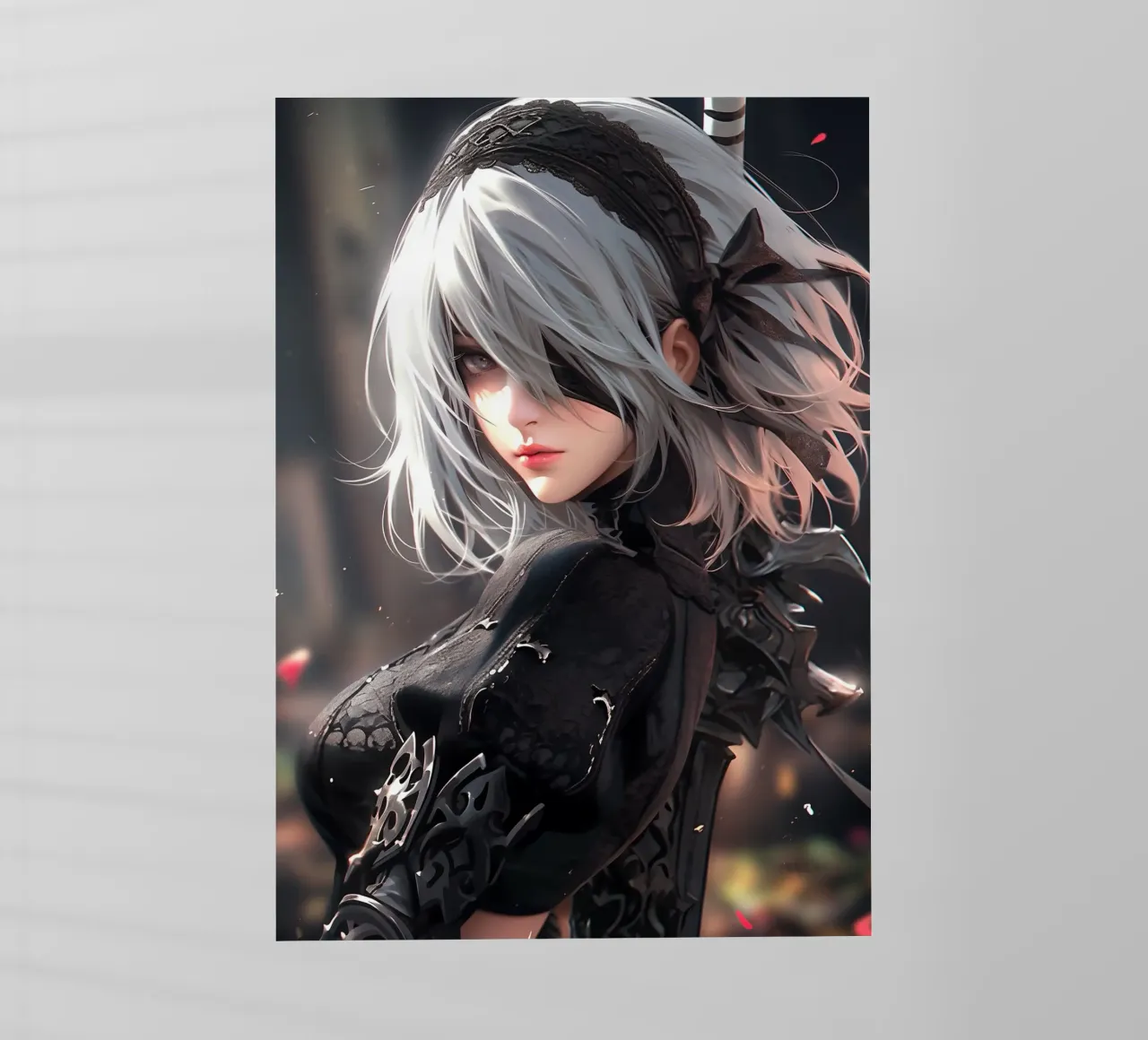 2B Nier Automata pellicola backlit da Stellar Creative
