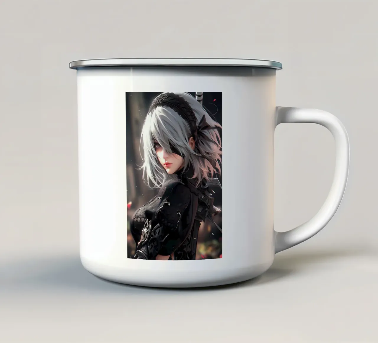 2B Nier Automata tazza in smalto da Stellar Creative