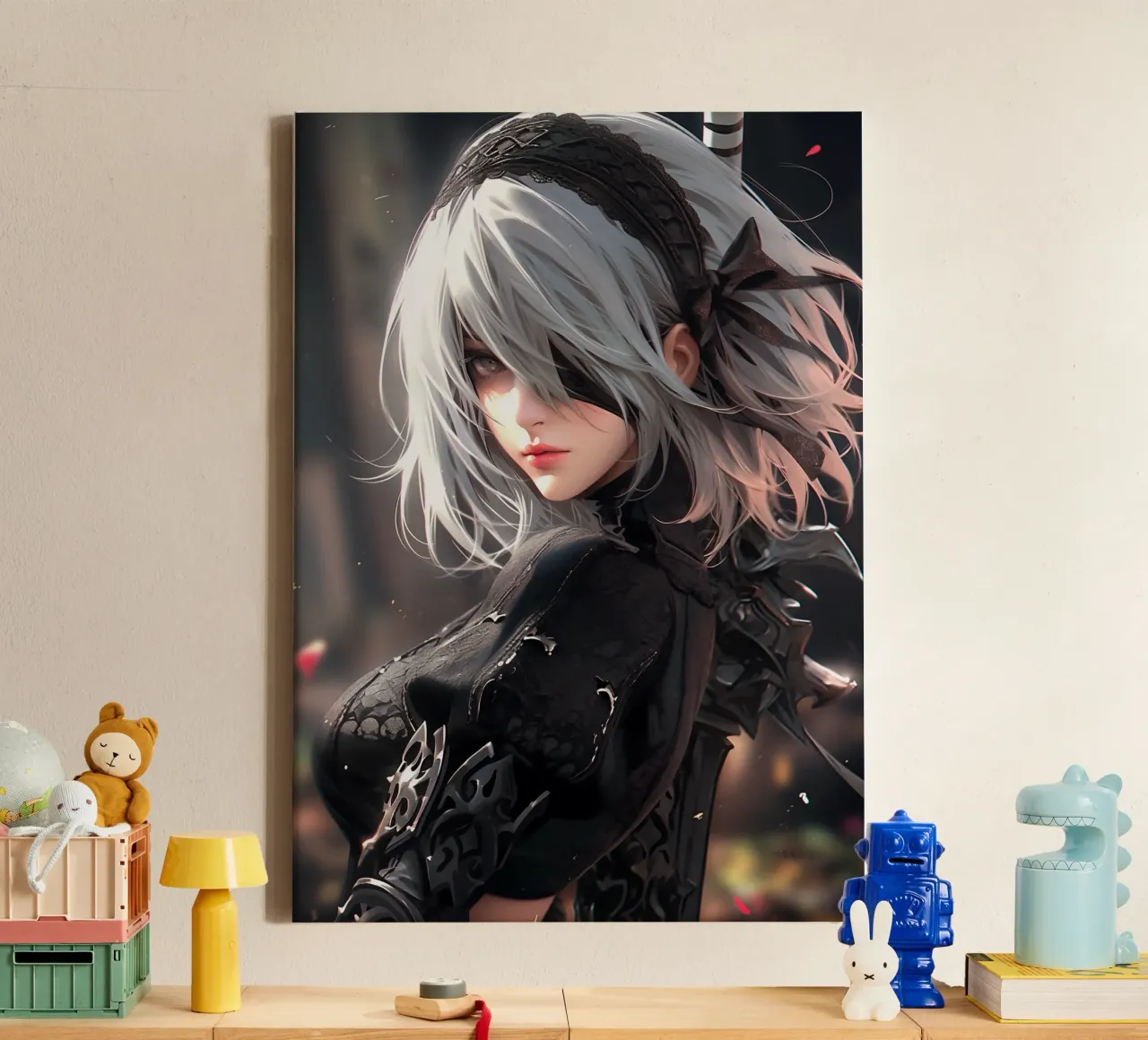 2B Nier Automata tela con Cornice a cassetta da Stellar Creative
