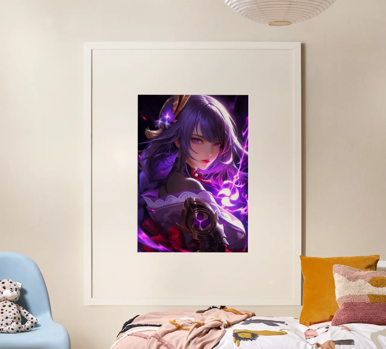 Impatto di Raiden Shogun Genshin poster da Stellar Creative