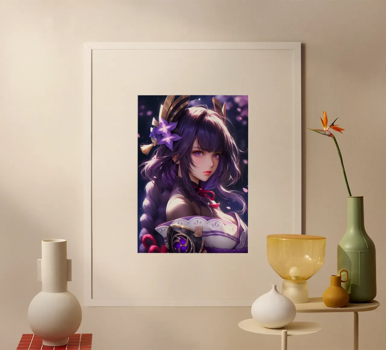 Impatto di Raiden Shogun Genshin poster da Stellar Creative
