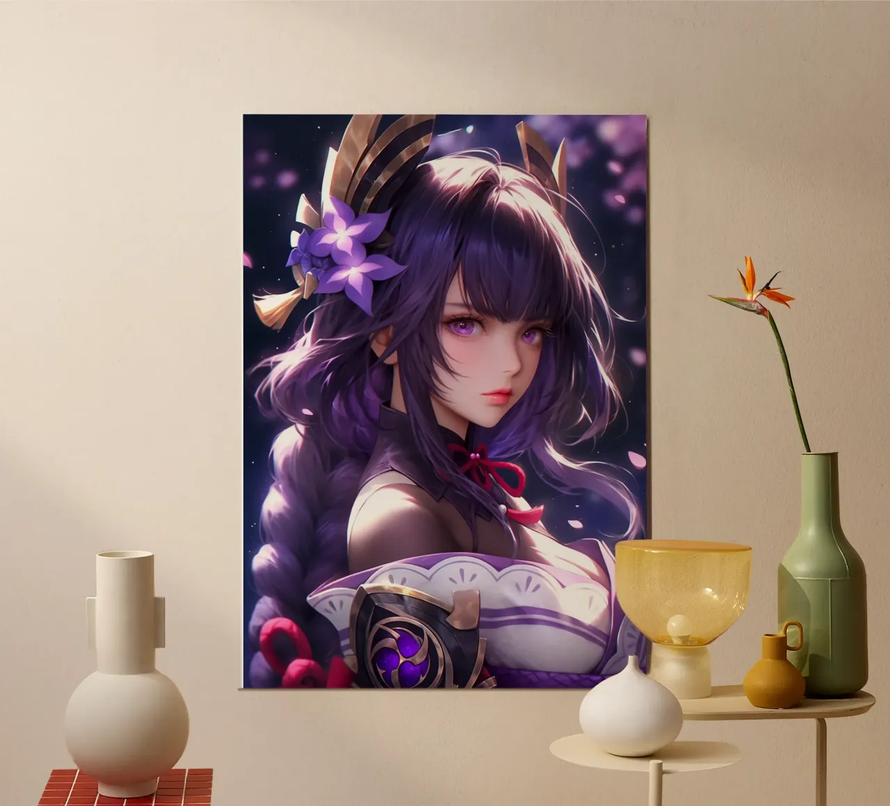 Impatto di Raiden Shogun Genshin poster da Stellar Creative