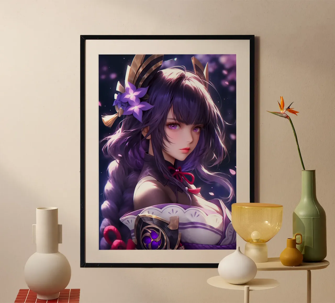 Impatto di Raiden Shogun Genshin poster da Stellar Creative