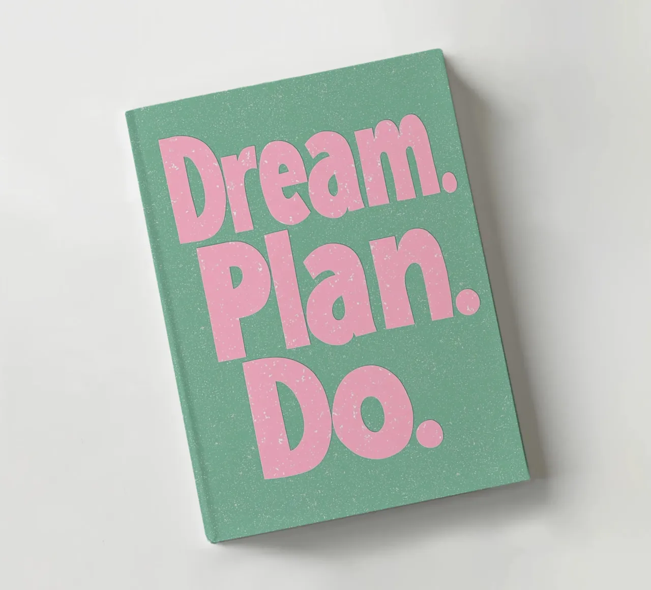 dream-plan-make, pinki carnet de notes de Carinaprint