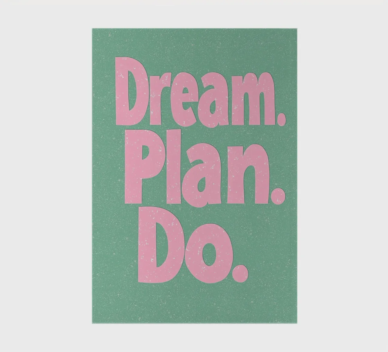 dream-plan-make, pinki carnet de notes de Carinaprint