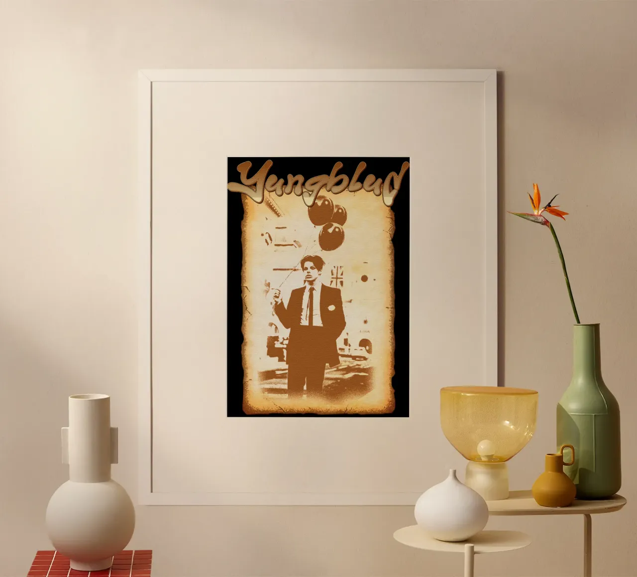 Godetevi la vita Yungblud Classic poster con telaio in legno da phccpage