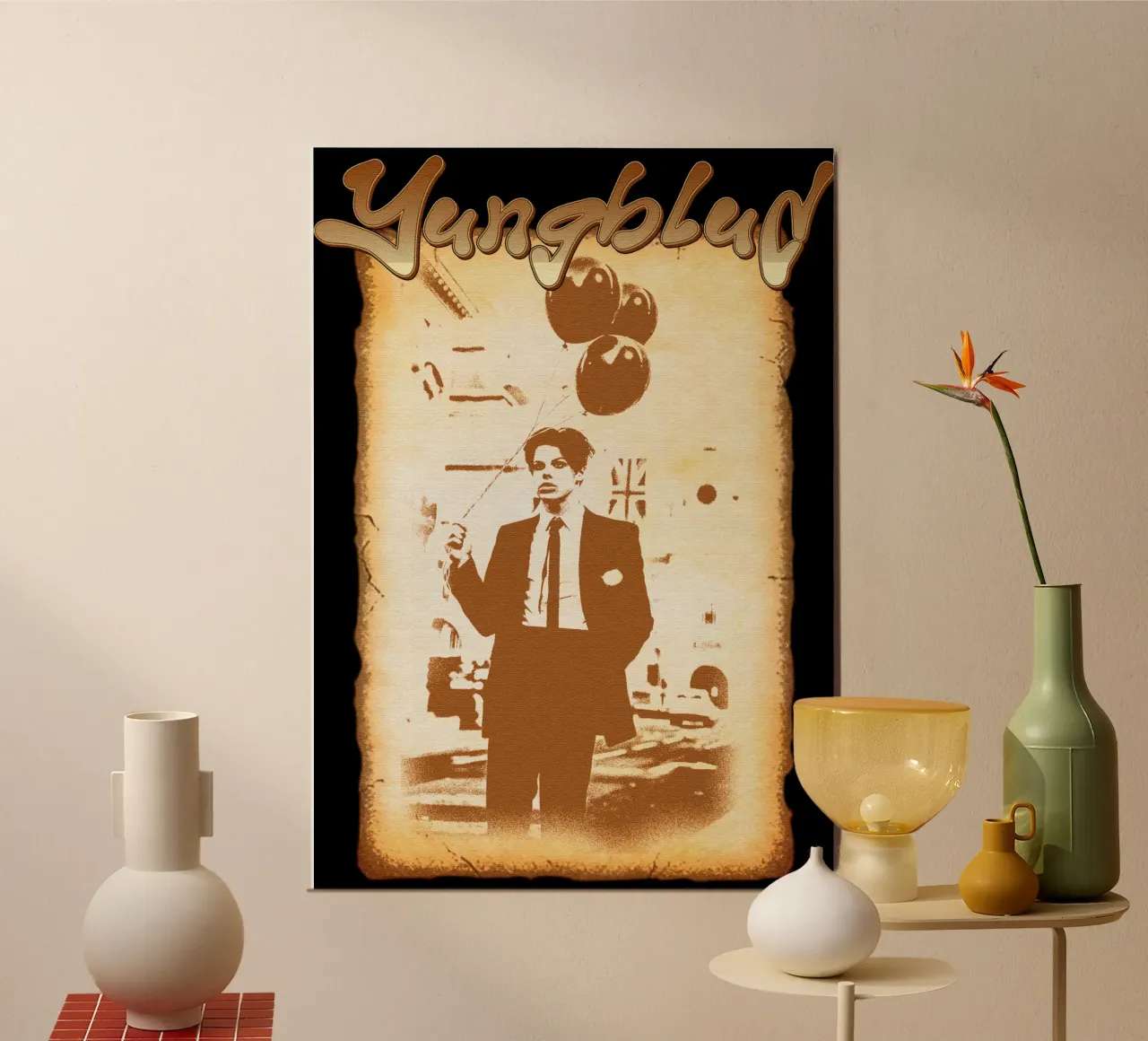 Godetevi la vita Yungblud Classic poster con telaio in legno da phccpage