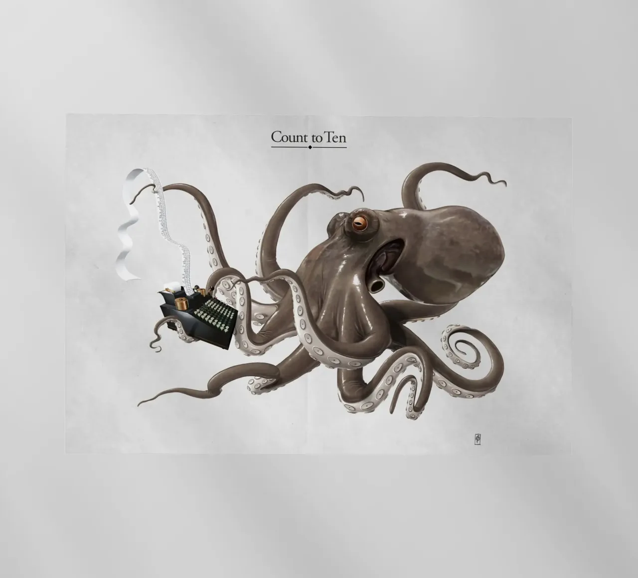 Count to ten (Titled) pellicola backlit da Rob Art | Illustration