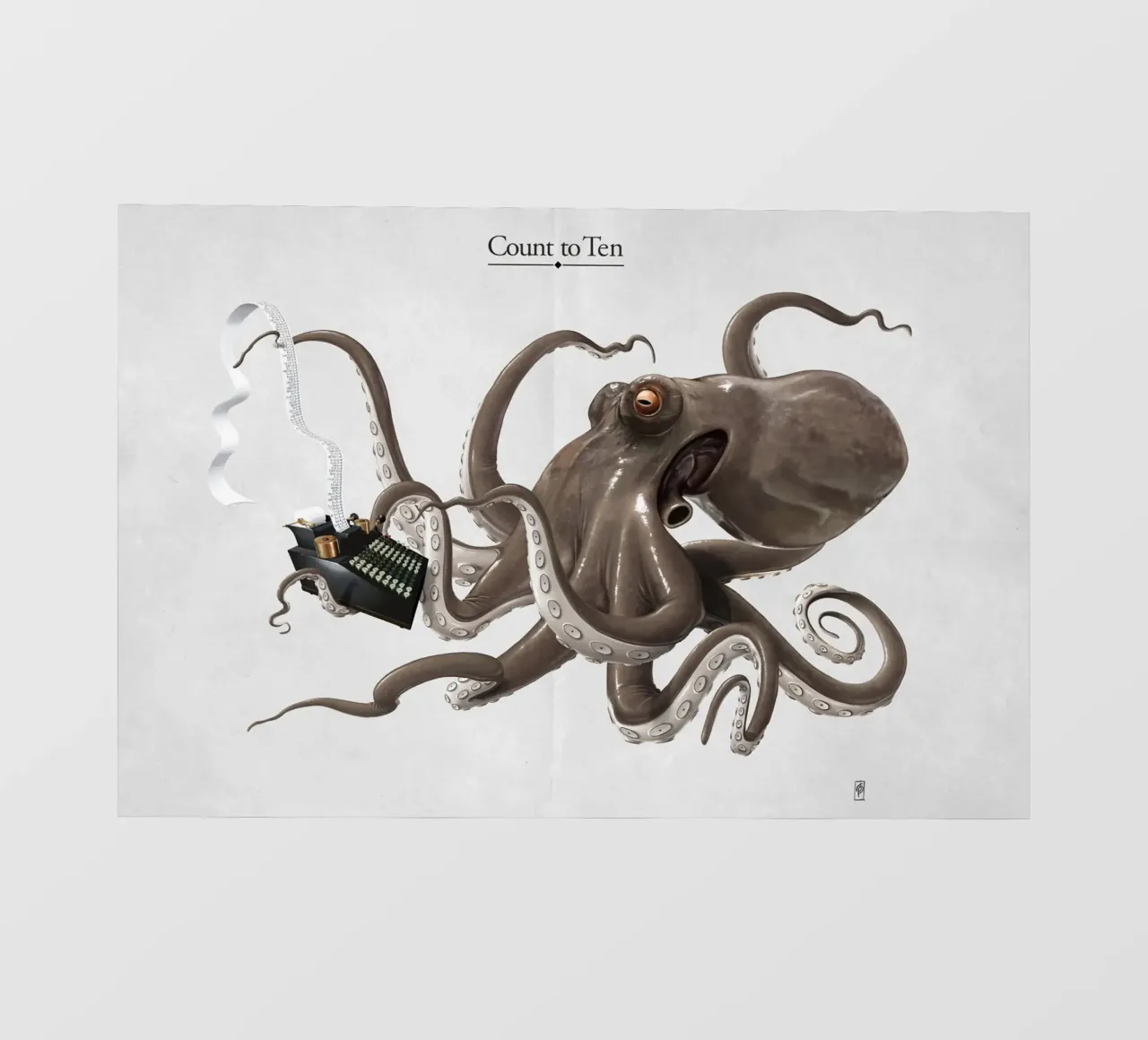 Count to ten (Titled) pellicola backlit da Rob Art | Illustration