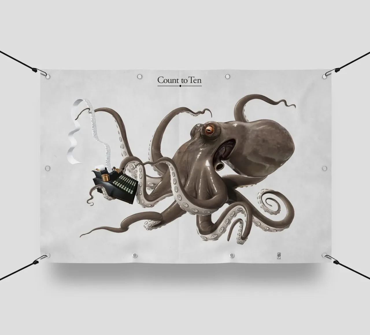 Count to ten (Titled) telo in pvc da Rob Art | Illustration