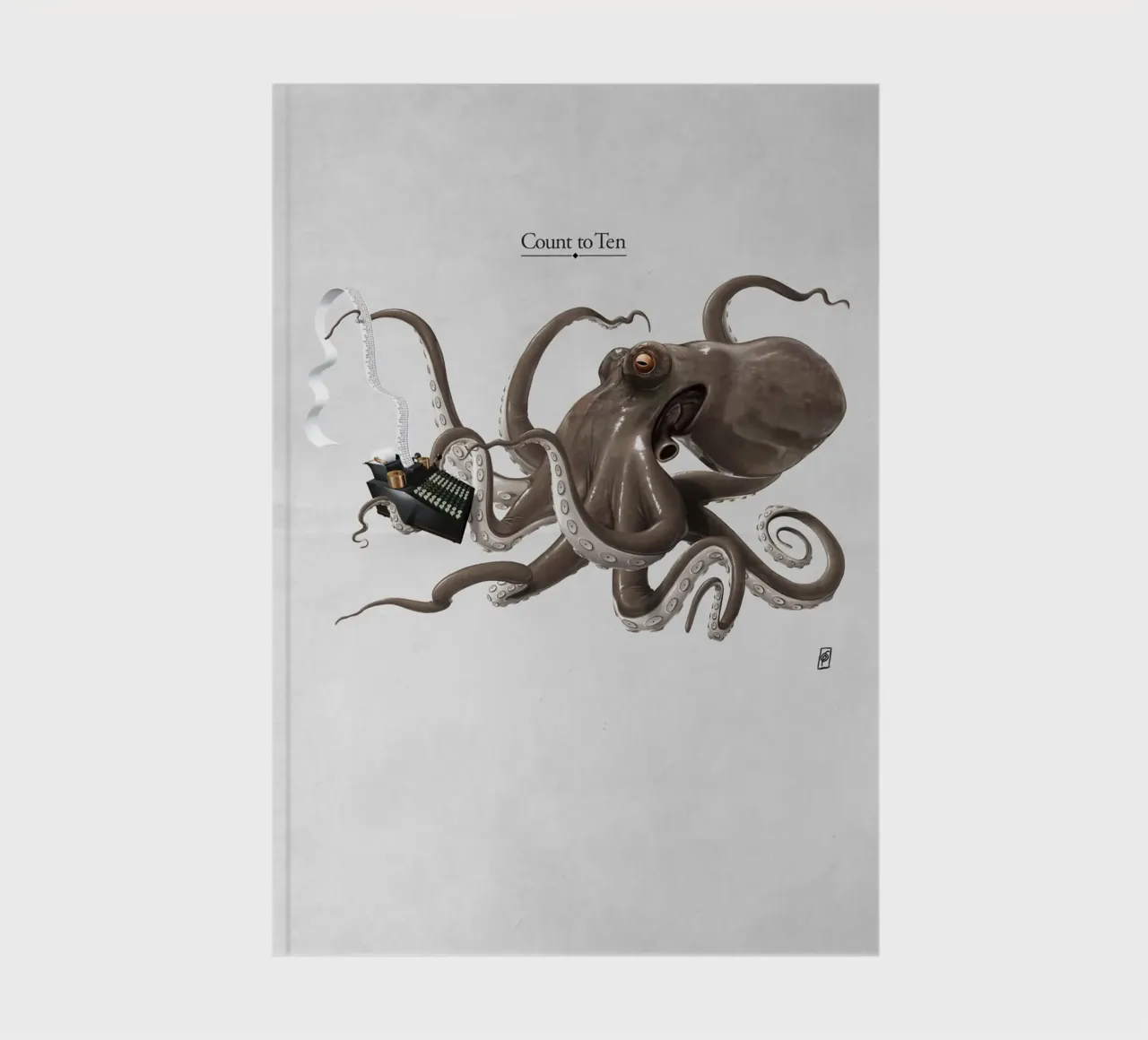 Count to ten (Titled) notebook by Rob Art | Illustration
