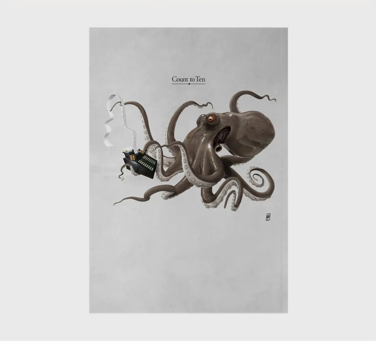 Count to ten (Titled) notebook by Rob Art | Illustration