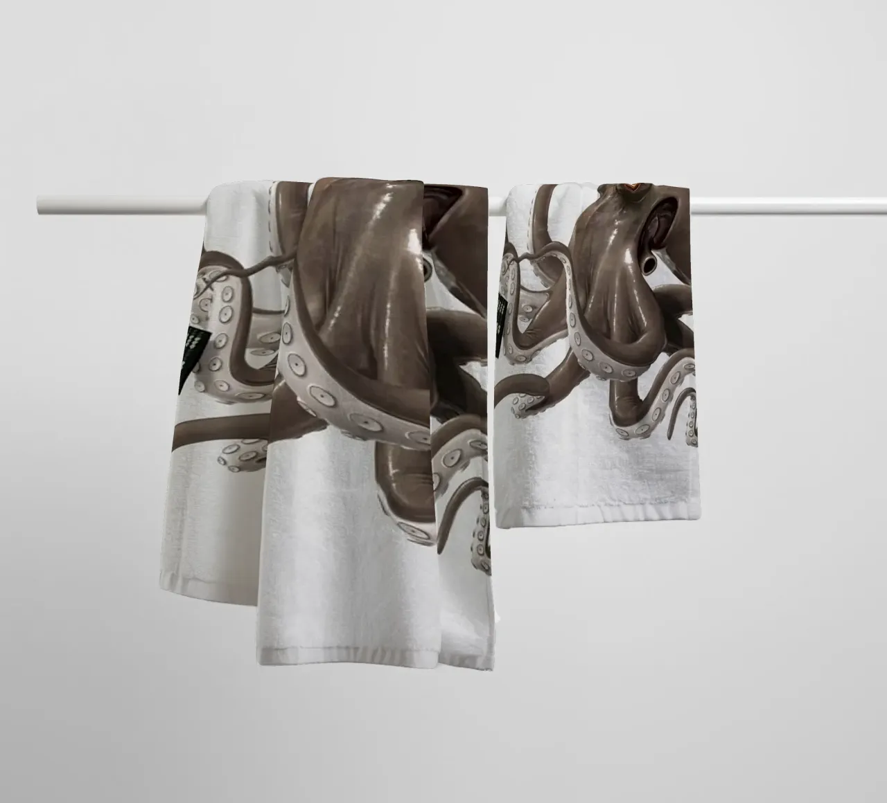 Count to ten (Titled) towel by Rob Art | Illustration