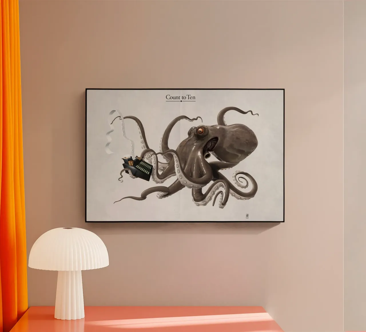 Count to ten (Titled) plexiglass da Rob Art | Illustration