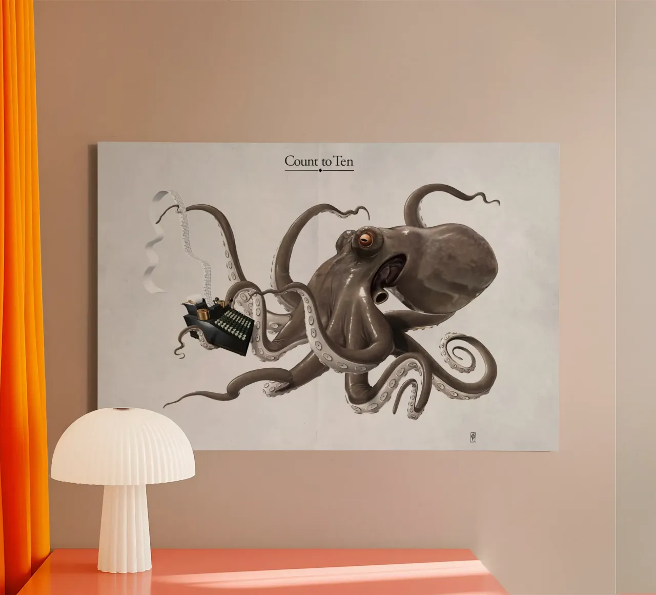 Count to ten (Titled) tela da Rob Art | Illustration
