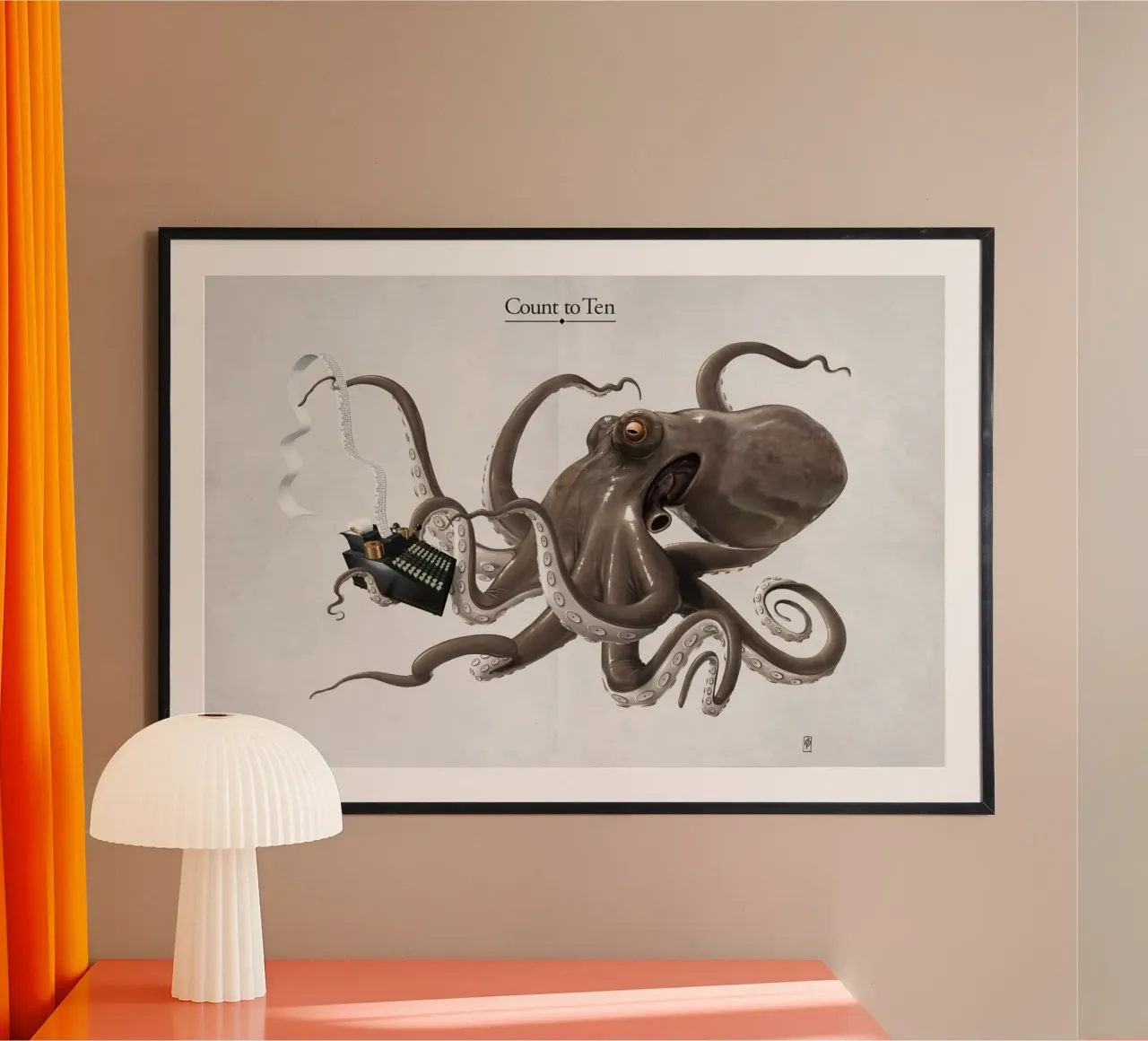 Count to ten (Titled) carta hahnemühle da Rob Art | Illustration