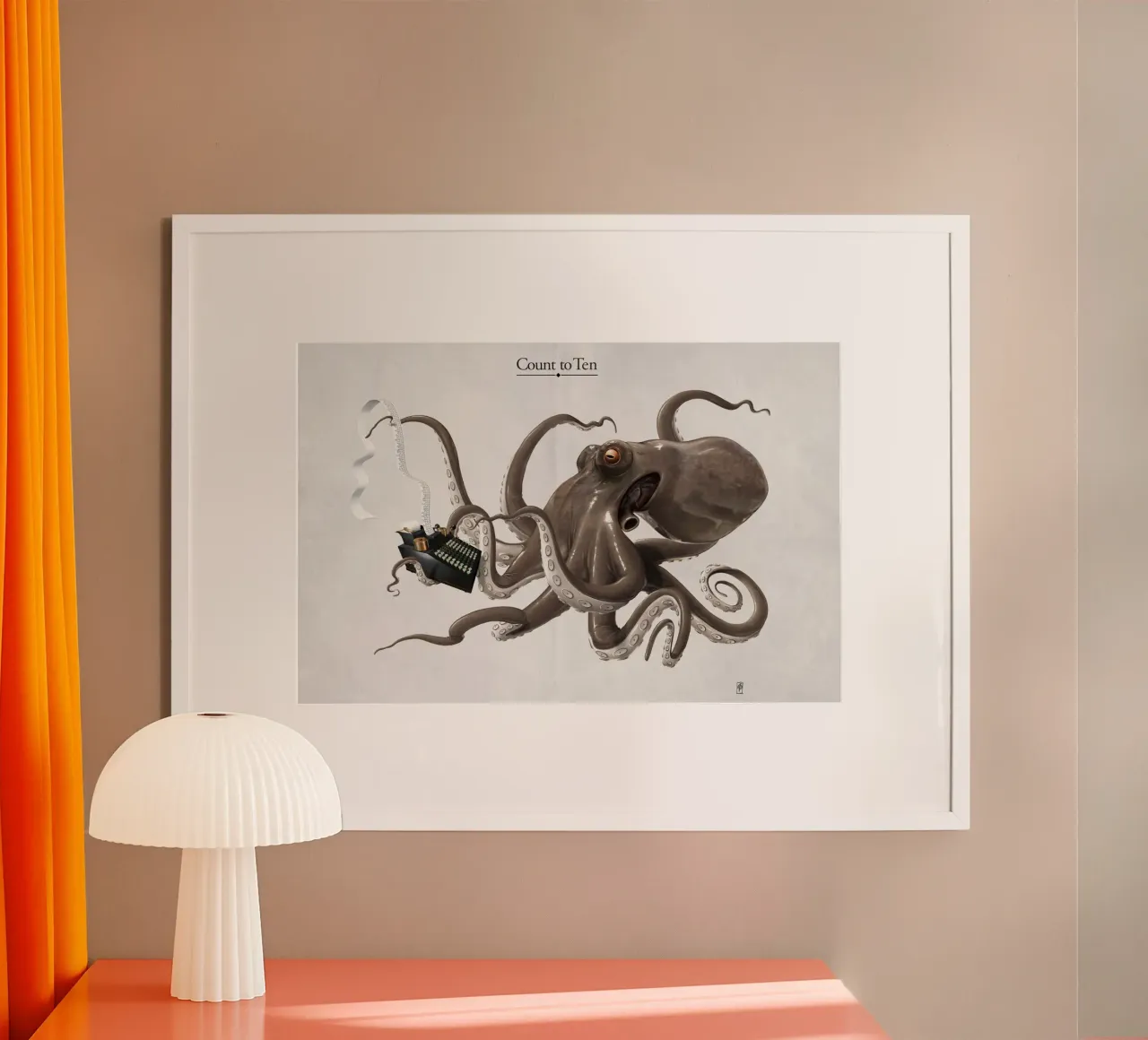 Count to ten (Titled) carta hahnemühle da Rob Art | Illustration