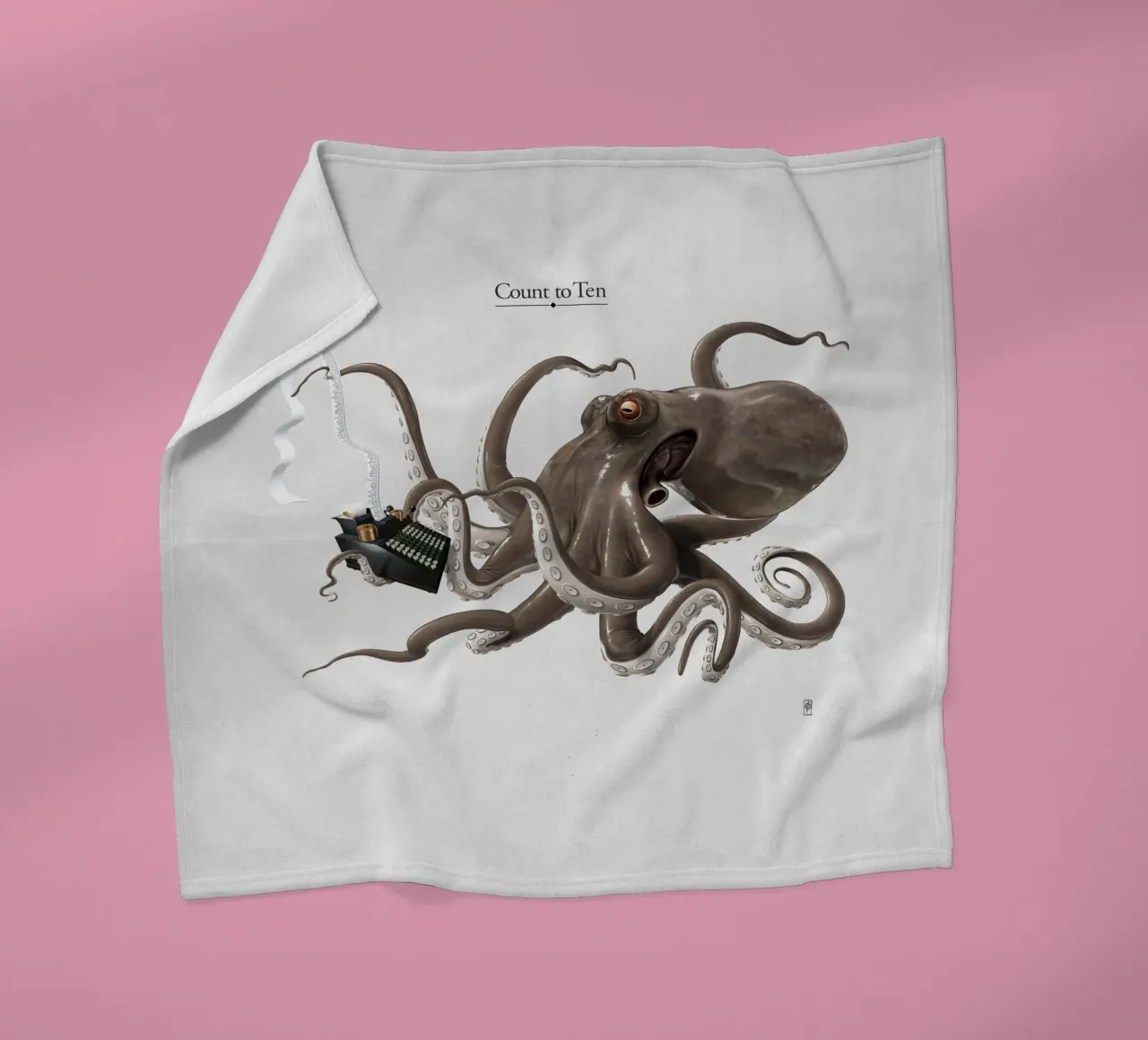 Count to ten (Titled) coperta in pile da Rob Art | Illustration