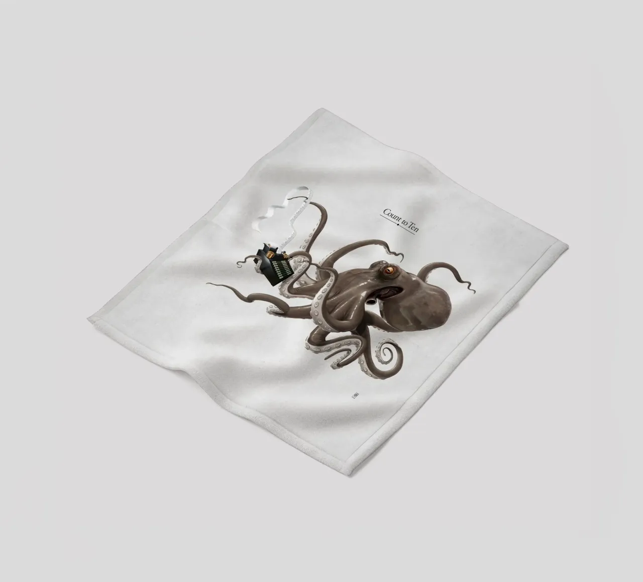 Count to ten (Titled) coperta in pile da Rob Art | Illustration