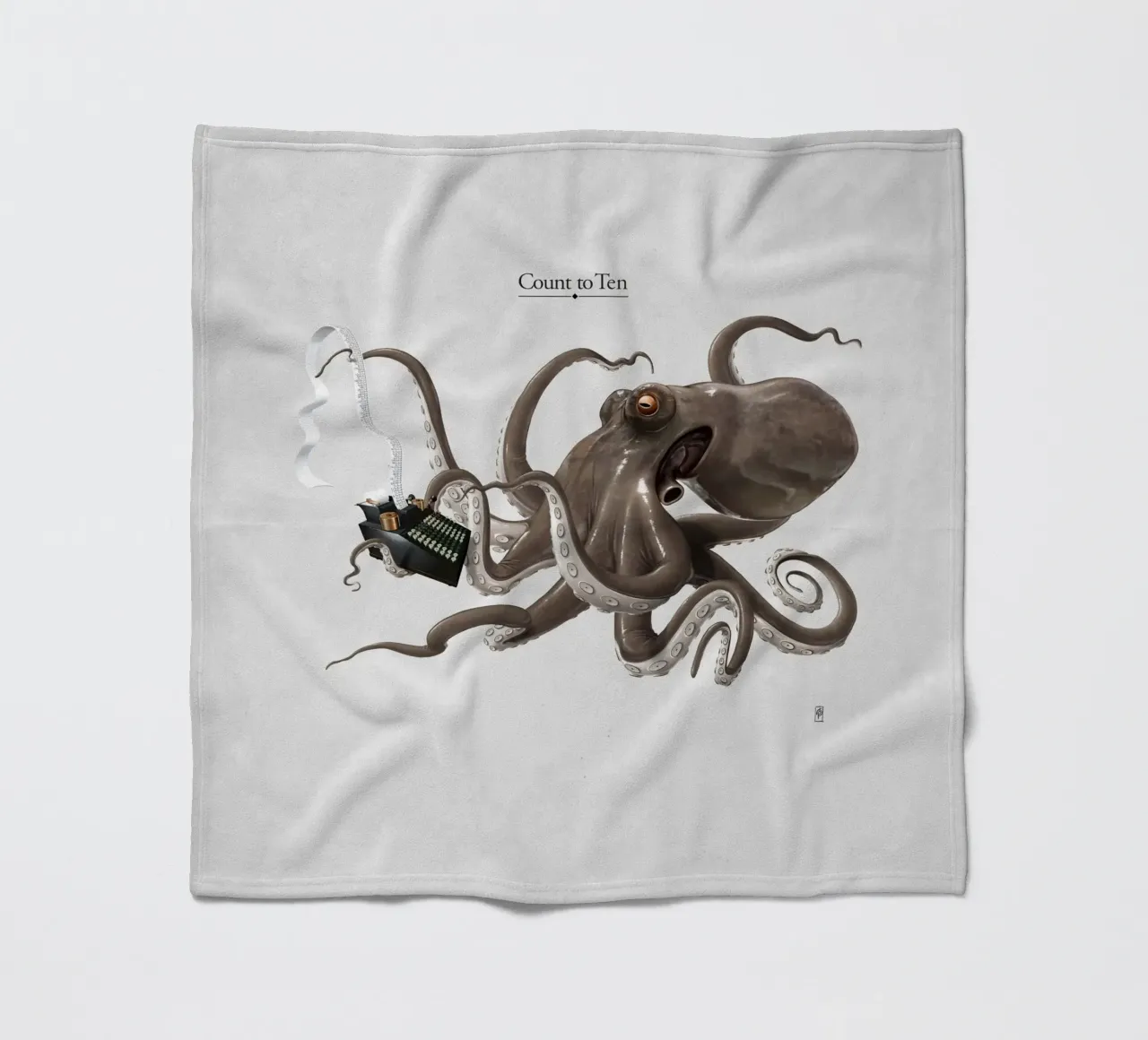 Count to ten (Titled) coperta in pile da Rob Art | Illustration