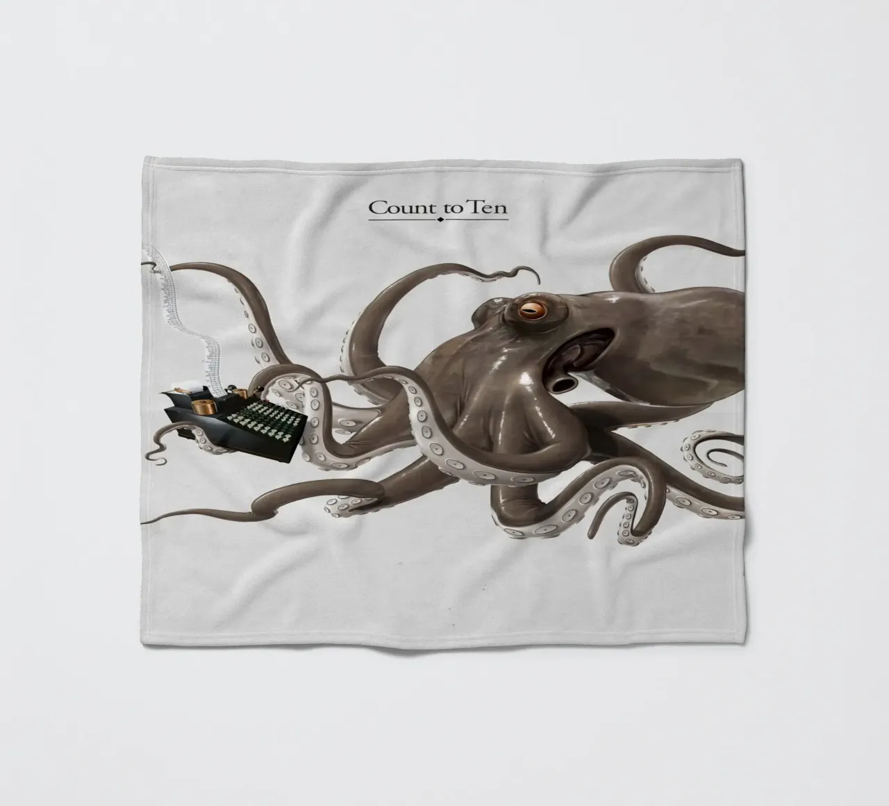 Count to ten (Titled) coperta in pile da Rob Art | Illustration