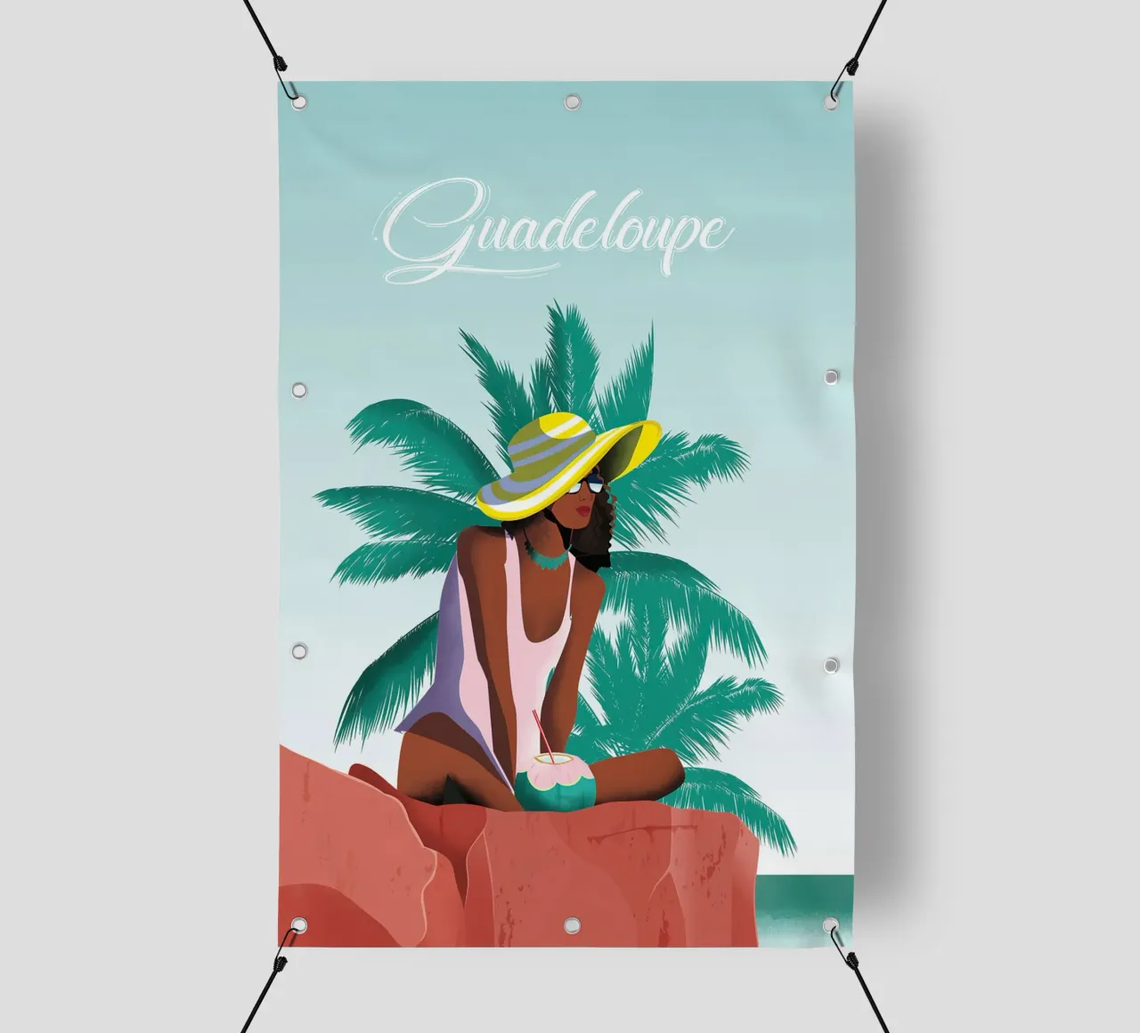 Guadeloupe telo in pvc da Wendy Wharton