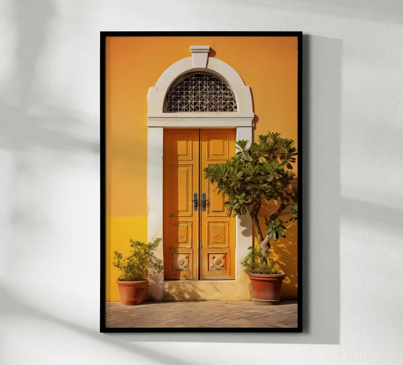 Mediterranean Door poster con telaio in plastica da Artsy Bessy